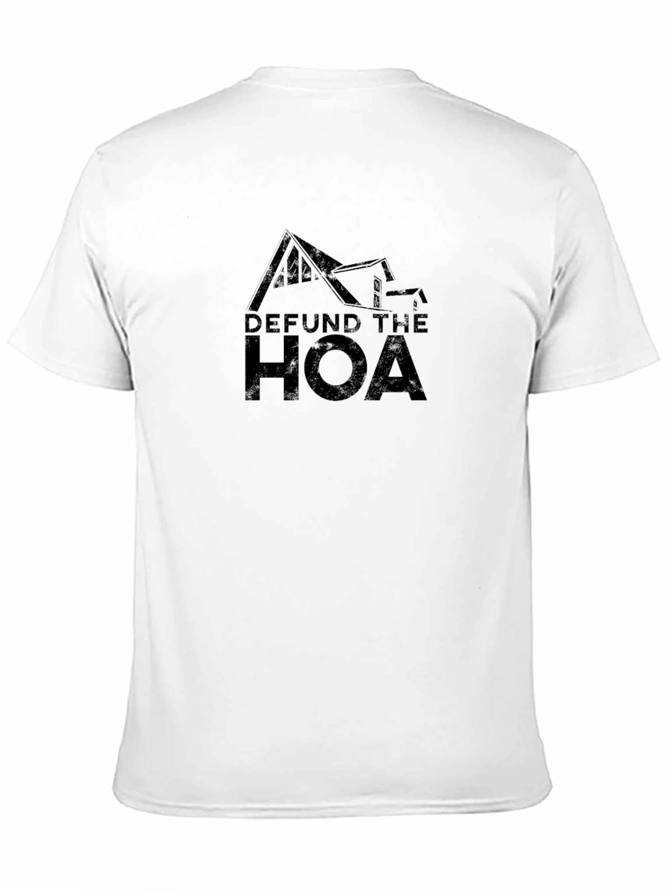 Defund The HOA Black Graphic Tee