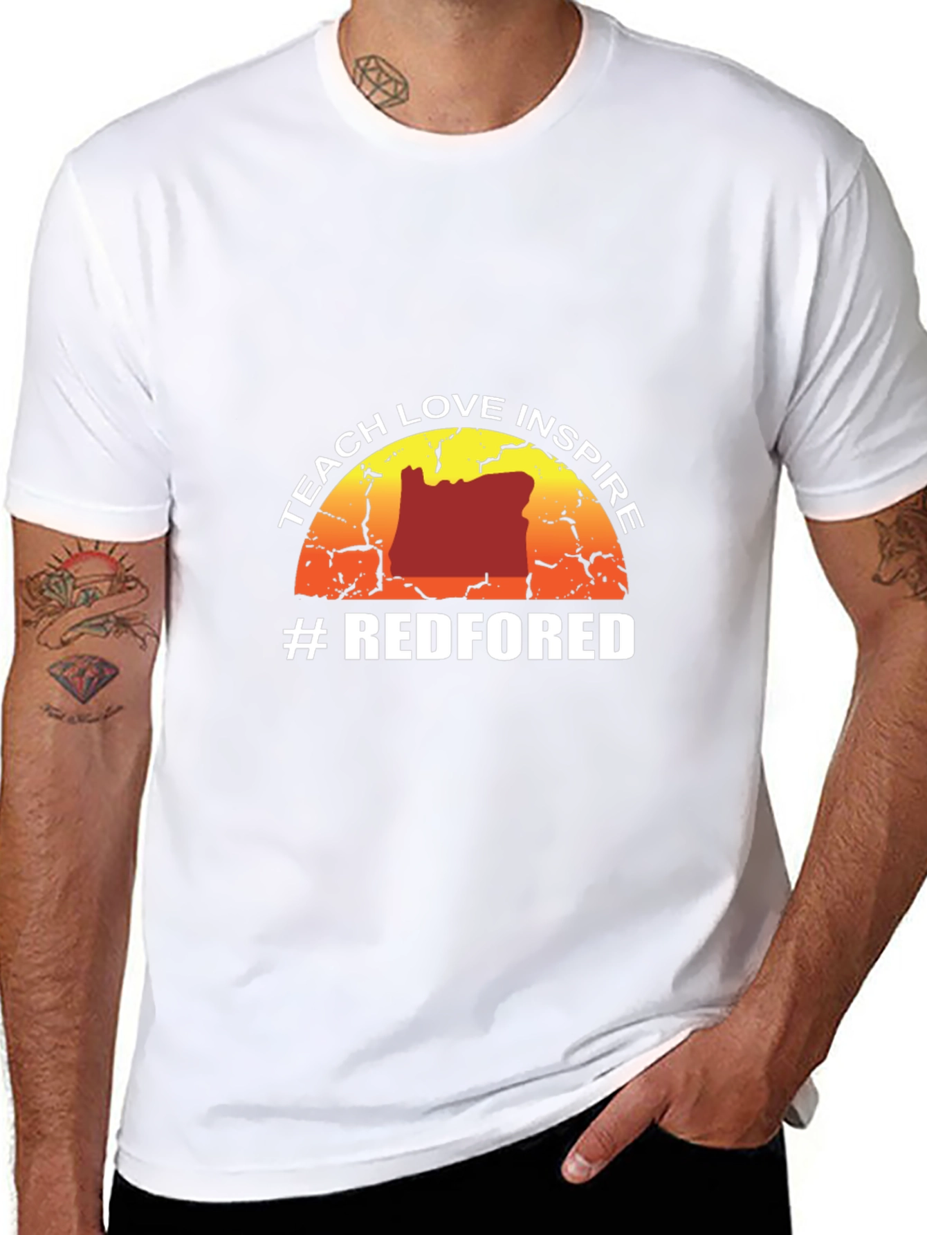 Teach Love Inspire Black Graphic Tee