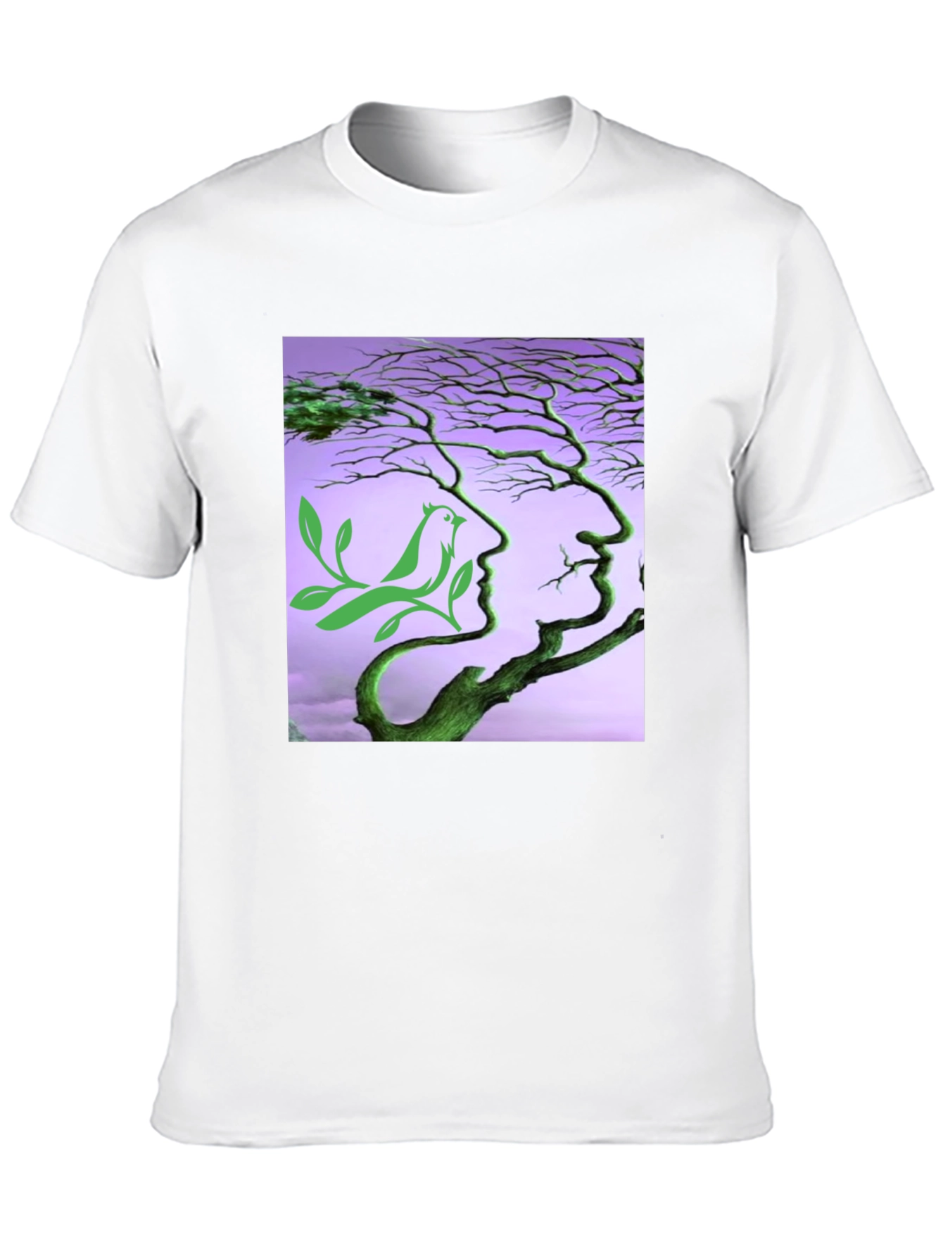 Nature Faces Black T-Shirt