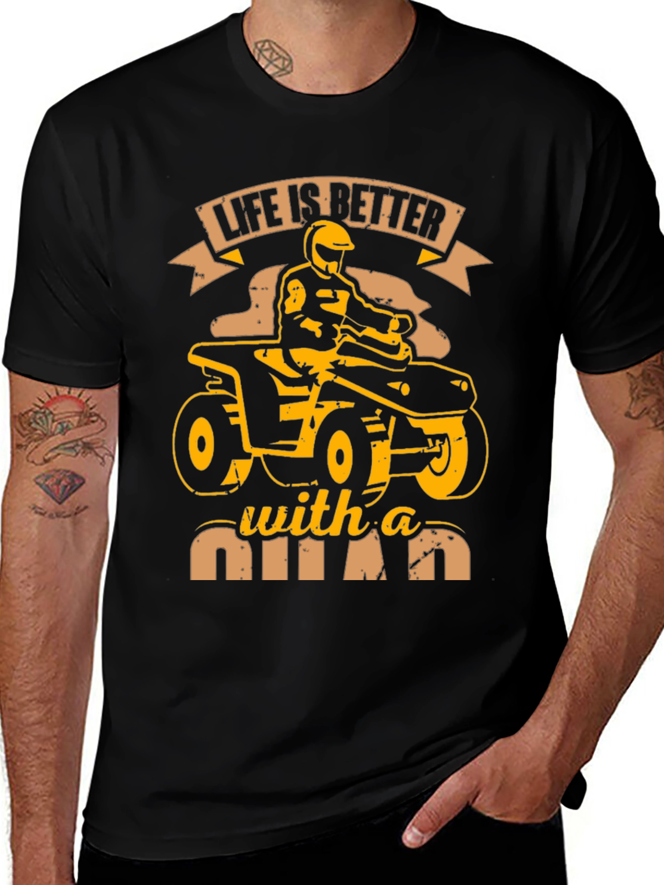 Life is Better With a Quad Graphic T-Shirt