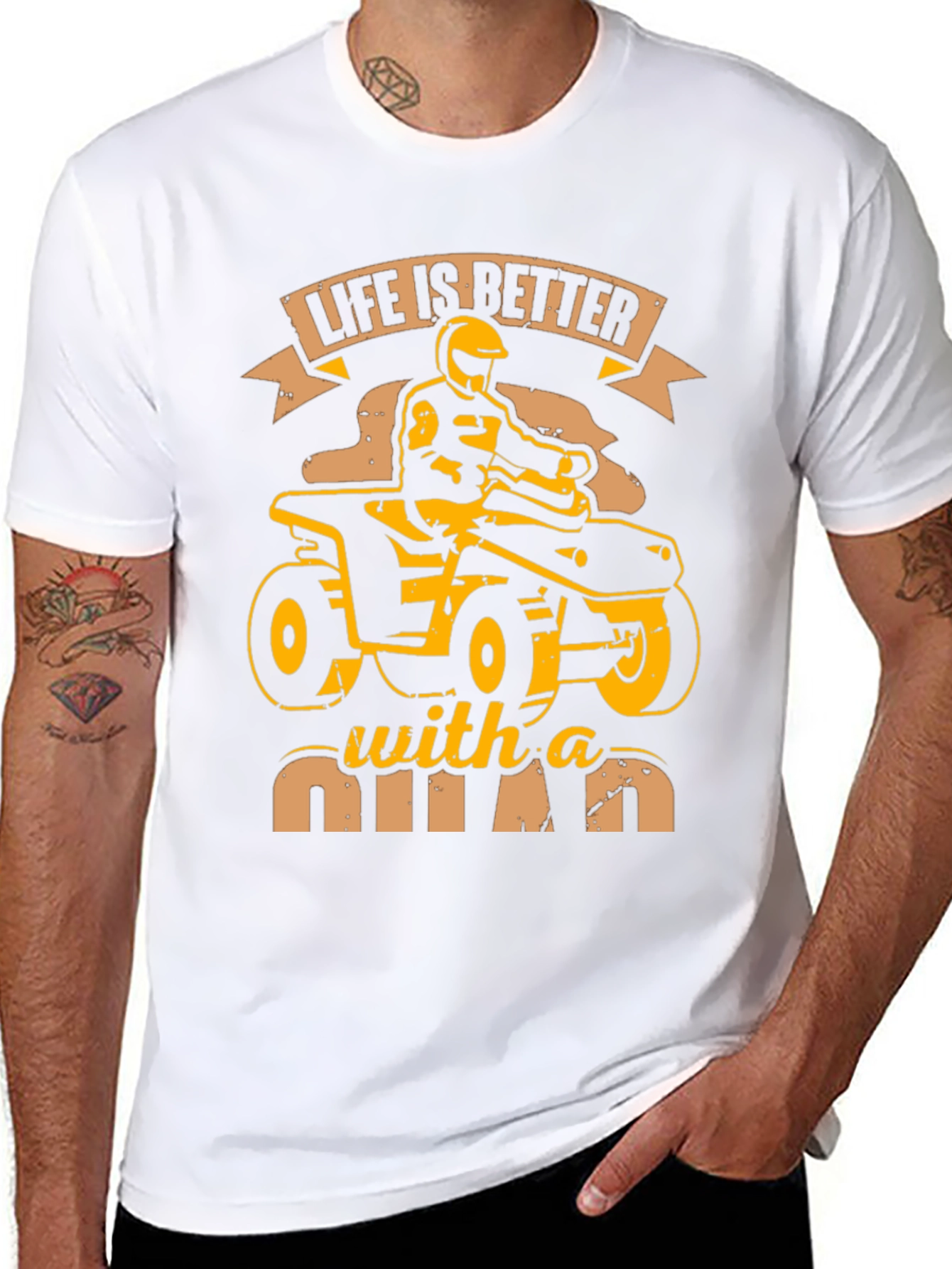 Life is Better With a Quad Graphic T-Shirt