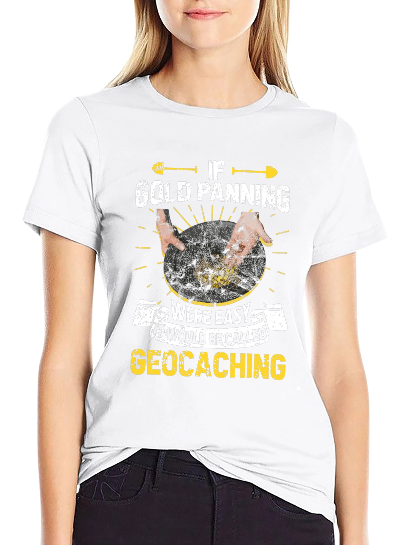 Gold Panning Geocaching Graphic Tee