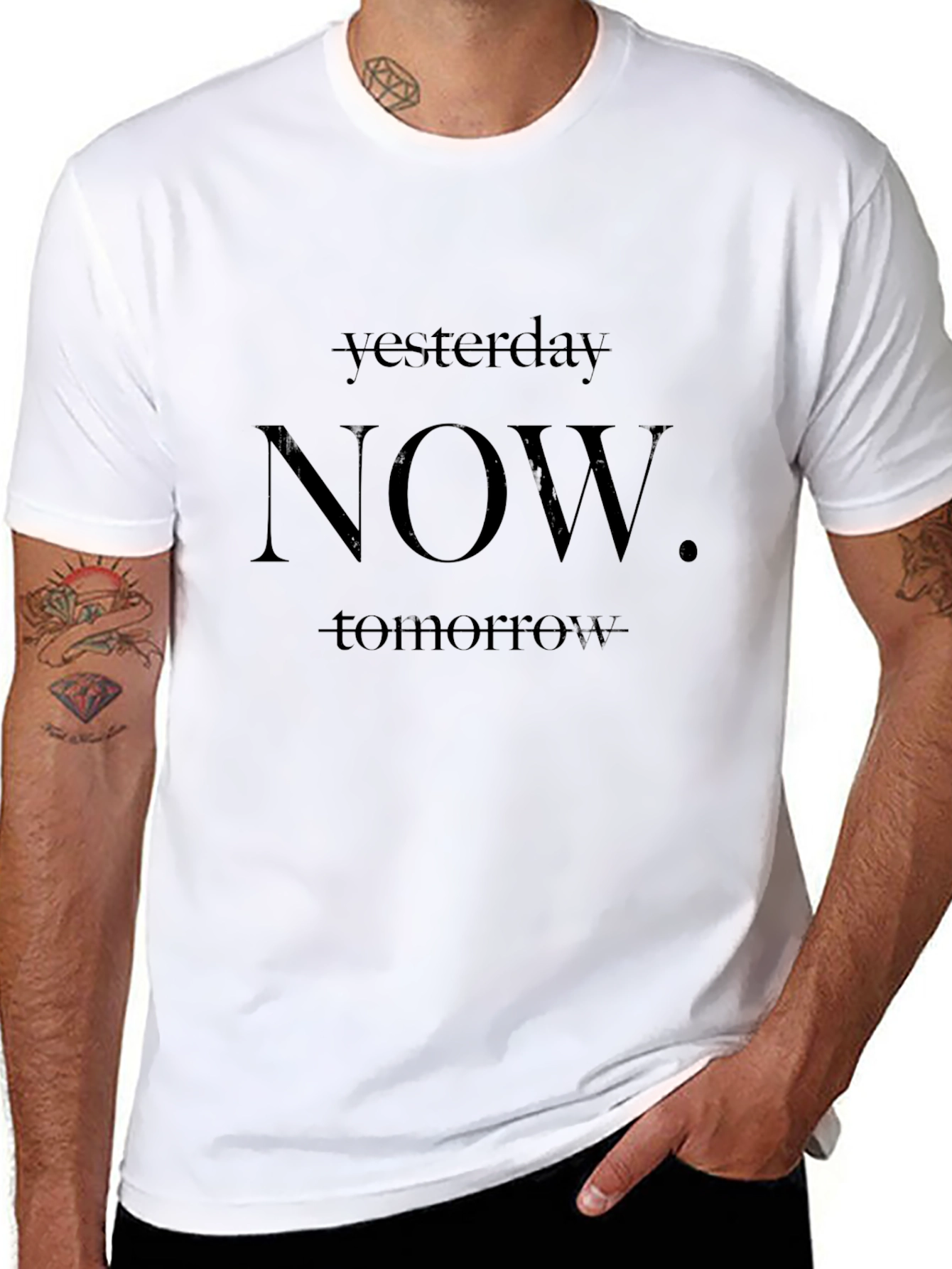 NOW. Graphic Tee - Unisex Black T-Shirt