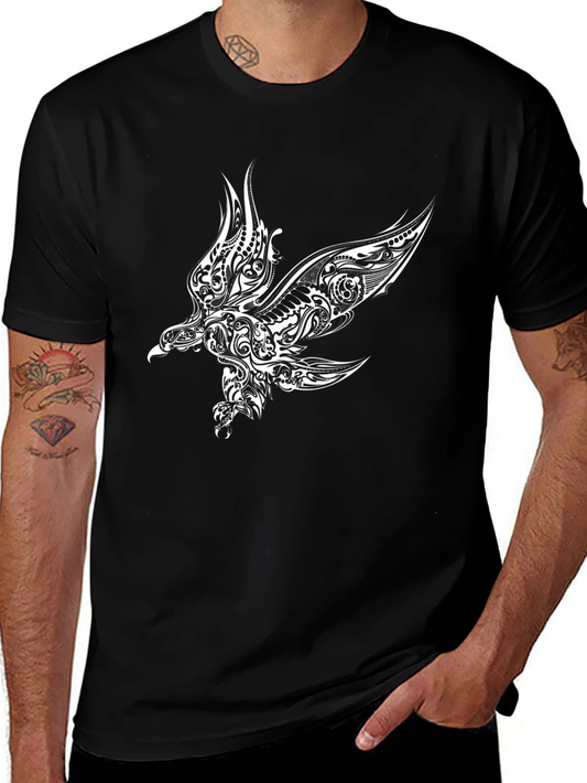 Black Eagle Print T-Shirt