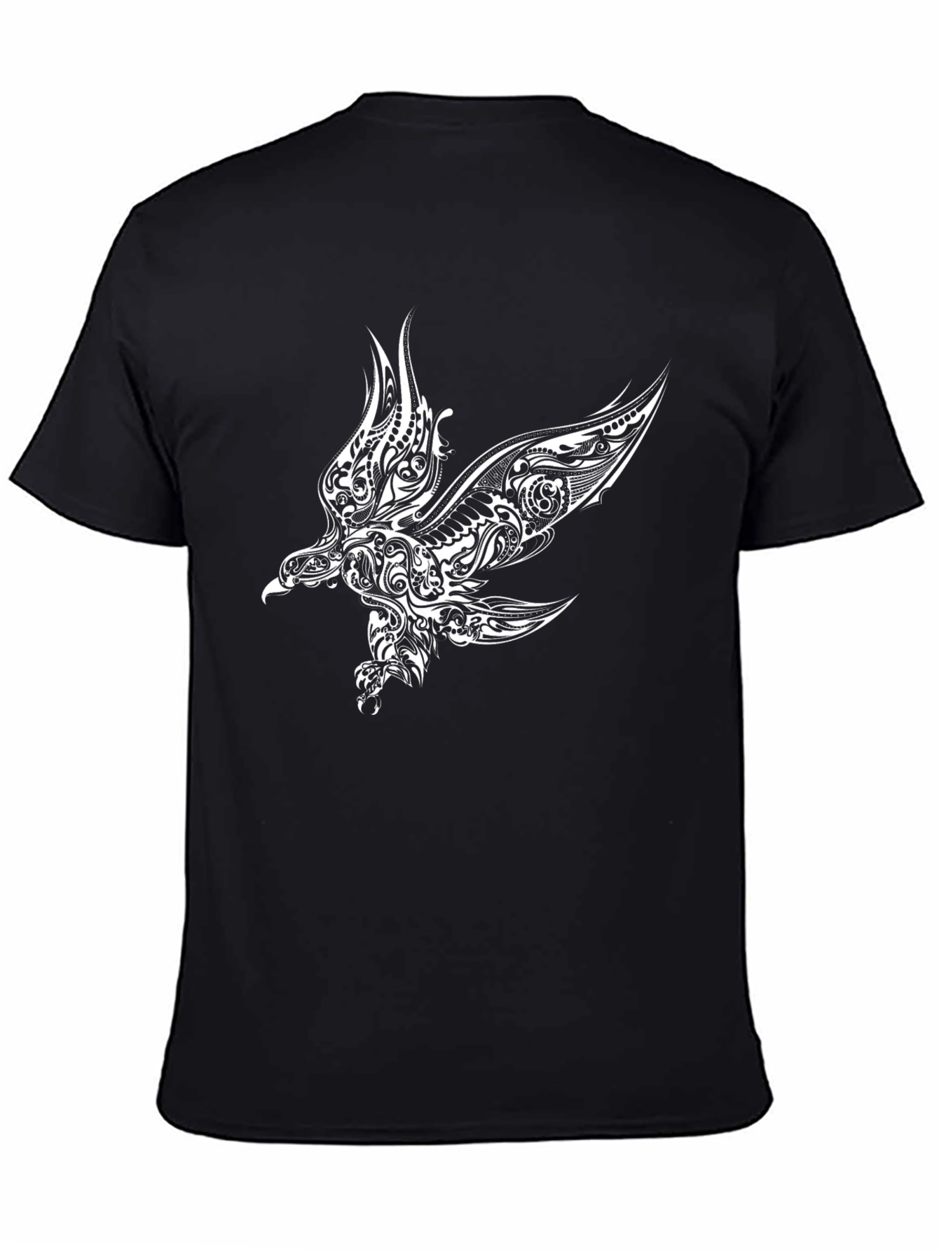 Black Eagle Print T-Shirt