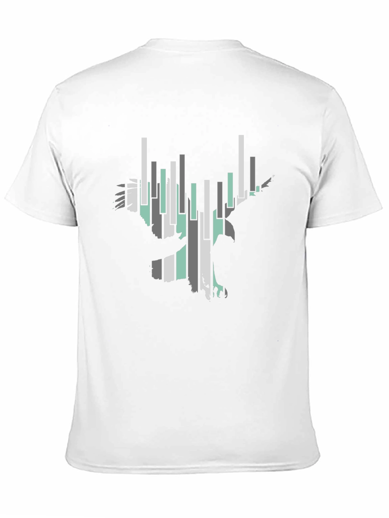 Abstract Eagle Graphic Tee - Black