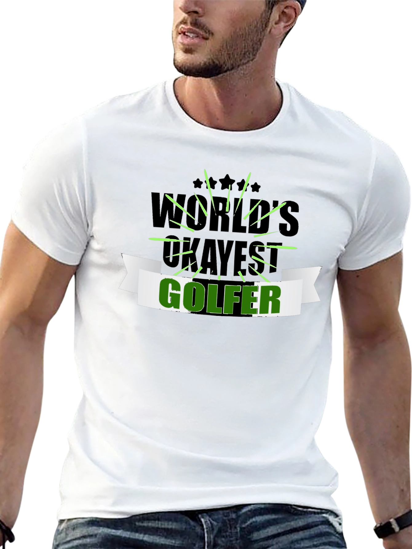 Worlds Okayest Golfer Graphic Tee