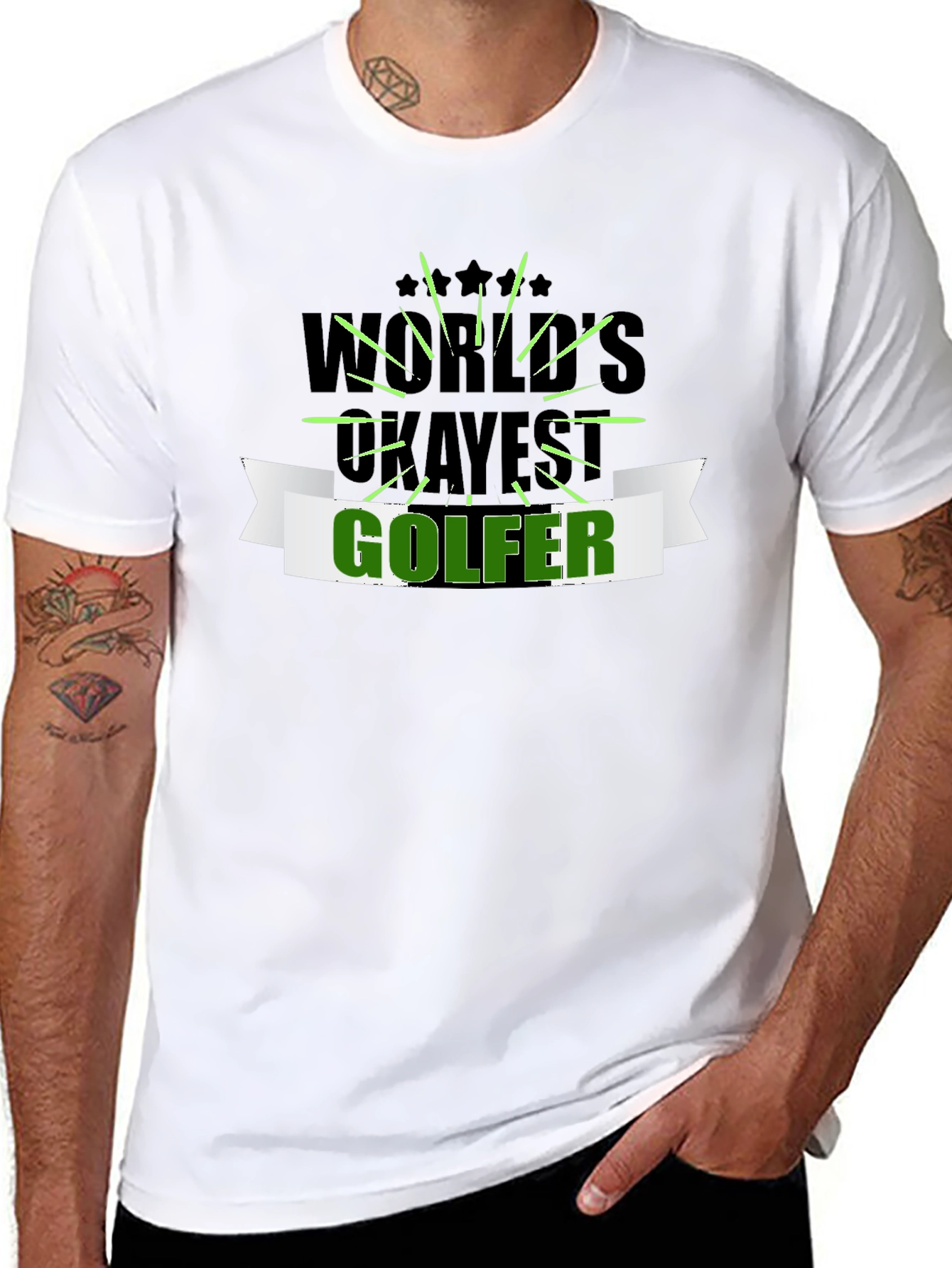 Worlds Okayest Golfer Graphic Tee