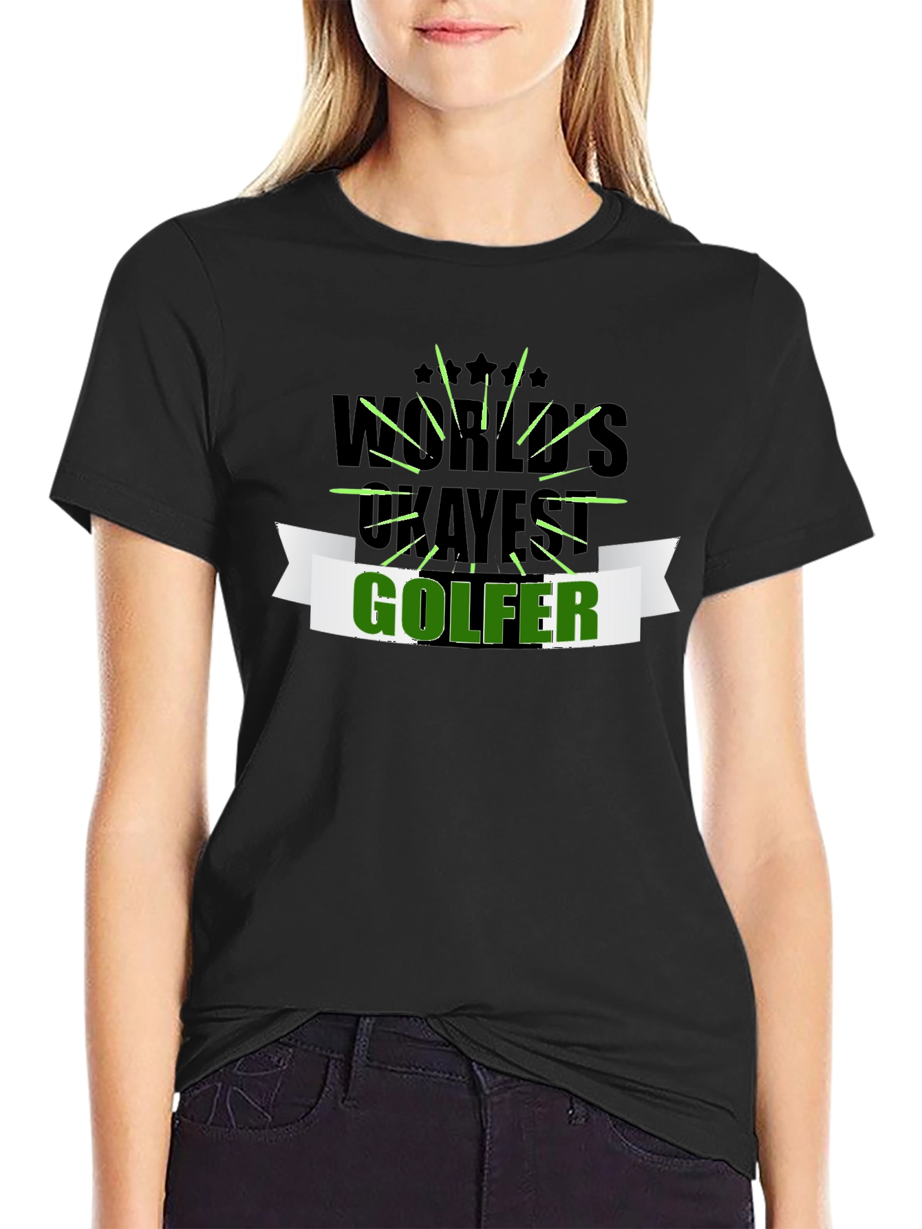 Worlds Okayest Golfer Graphic Tee