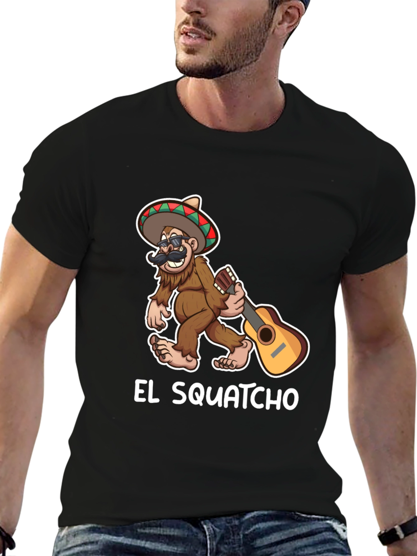 El Squatcho T-Shirt - Bigfoot with Sombrero