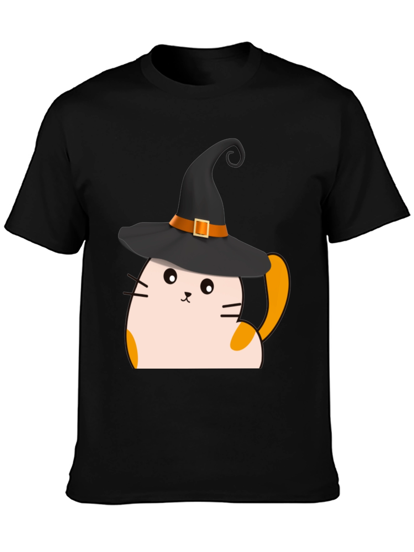 Halloween Cat Witch T-Shirt - Spooky Cute Tee