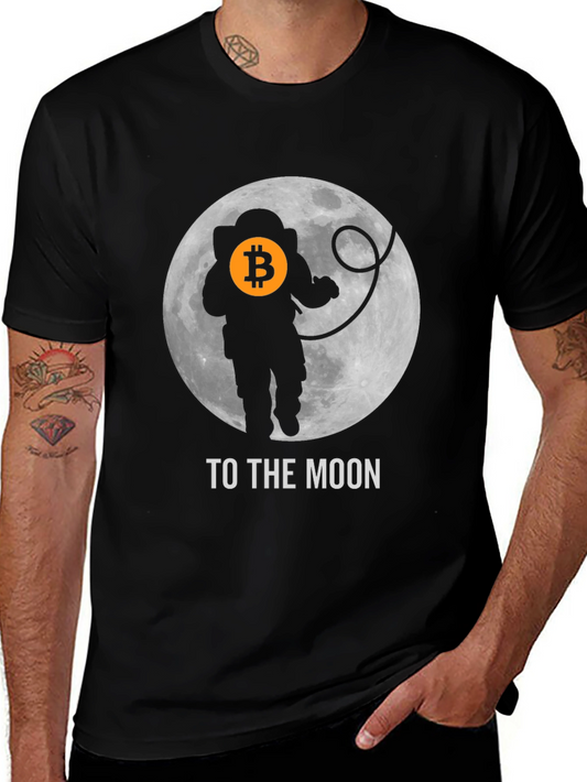 Bitcoin Astronaut T-Shirt - To The Moon Crypto Tee