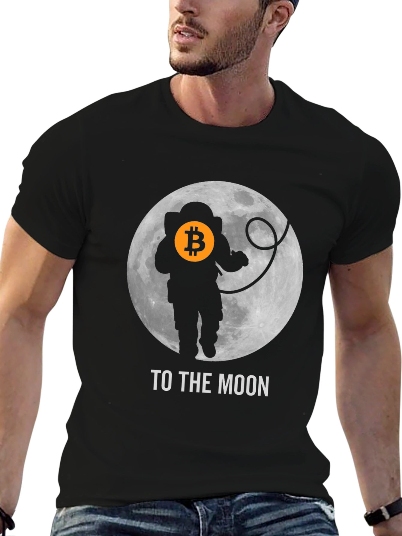 Bitcoin Astronaut T-Shirt - To The Moon Crypto Tee