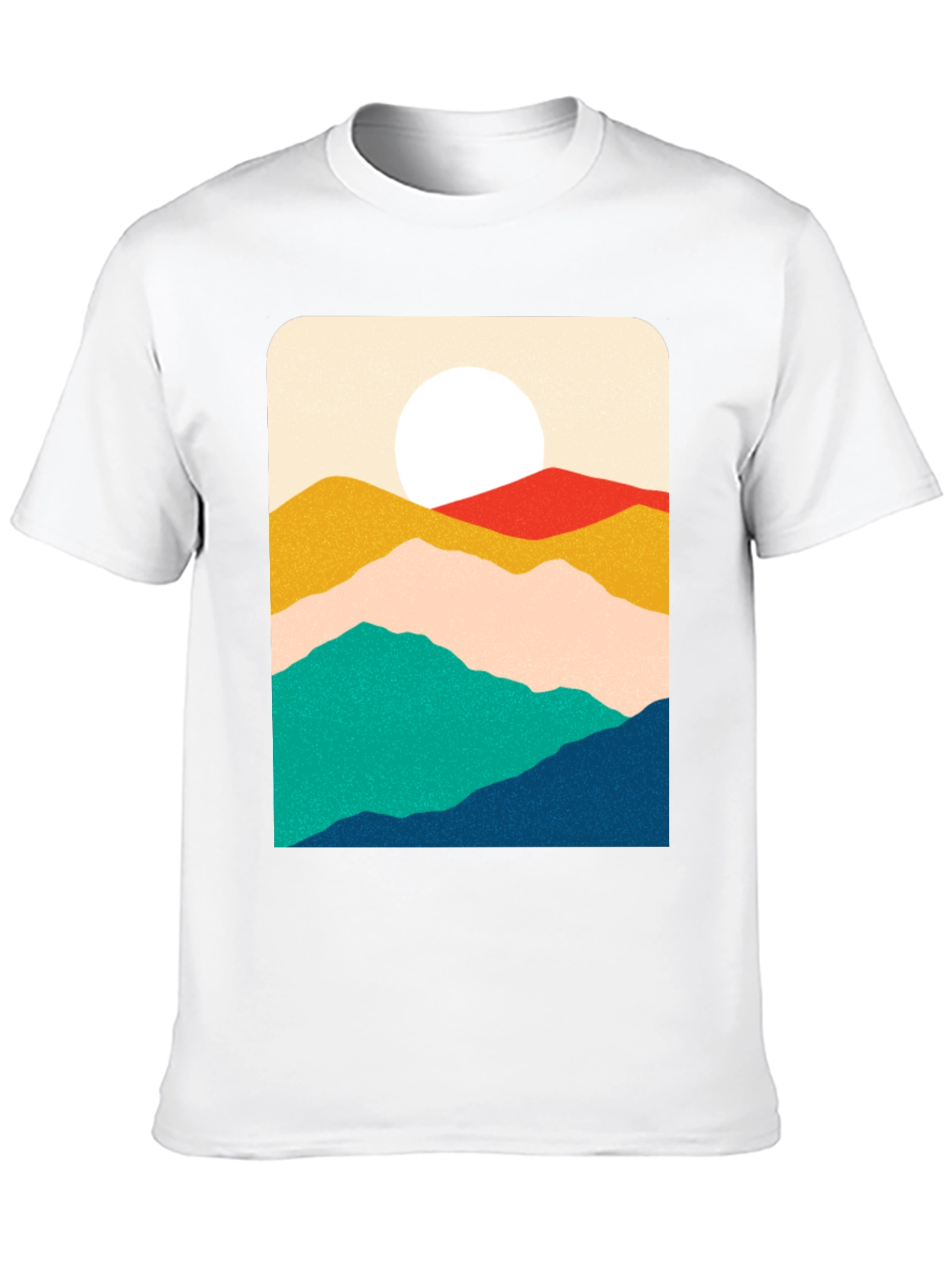 Mountain Graphic Print T-Shirt - Relaxed Fit