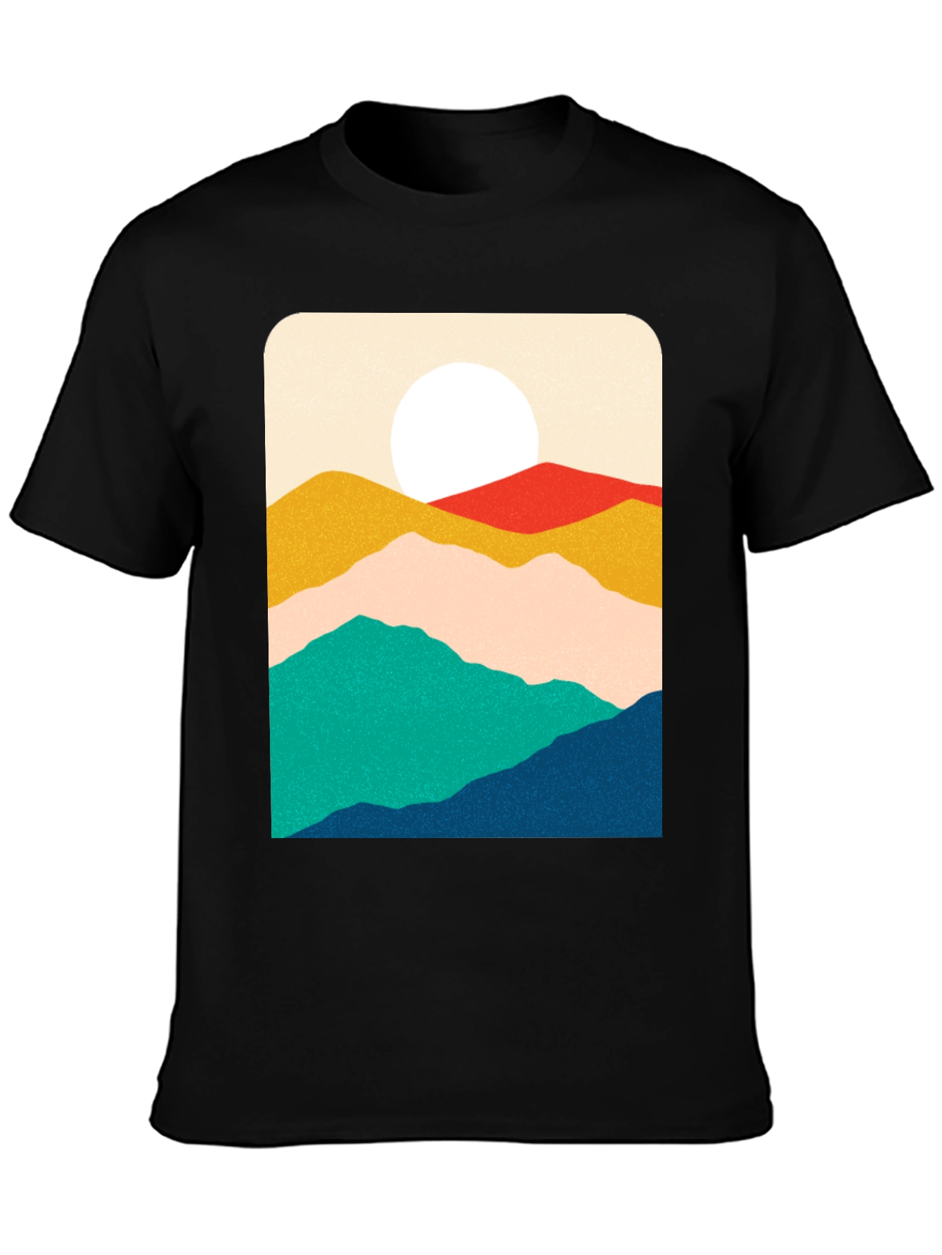 Mountain Graphic Print T-Shirt - Relaxed Fit