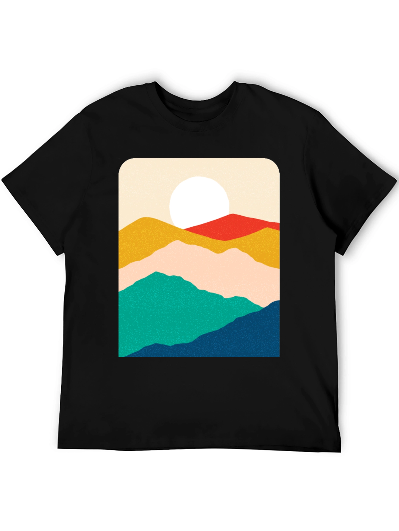 Mountain Graphic Print T-Shirt - Relaxed Fit