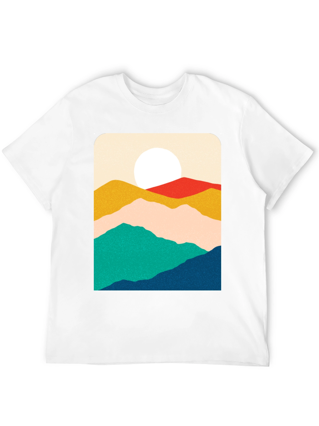 Mountain Graphic Print T-Shirt - Relaxed Fit