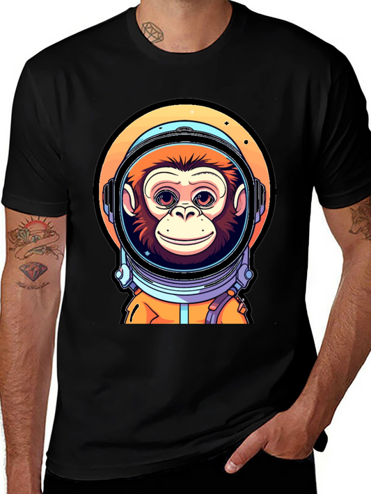 Monkey Astronaut T-Shirt - Space Chimp Design