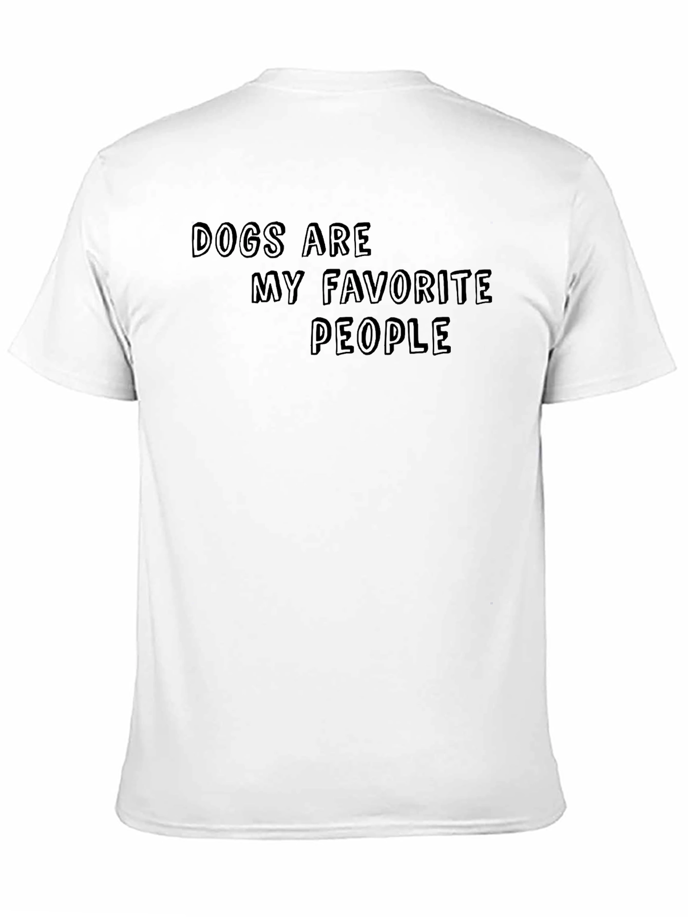 Dogs Are My Favorite People Black T-Shirt