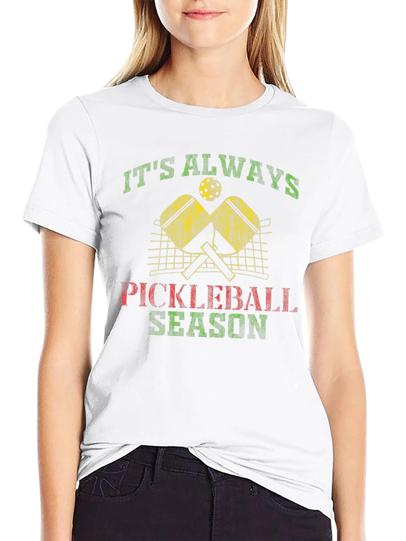 Its Always Pickleball Season Black T-Shirt