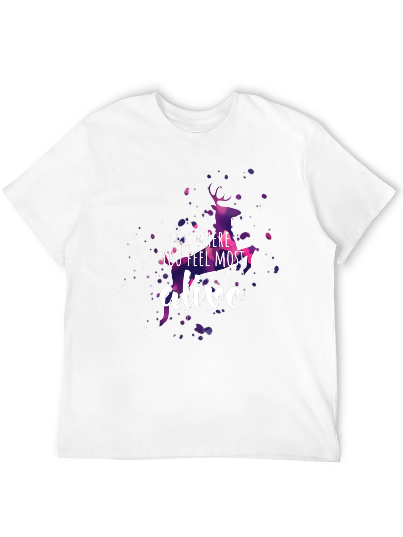 Go Where You Feel Most Alive Deer Graphic Tee