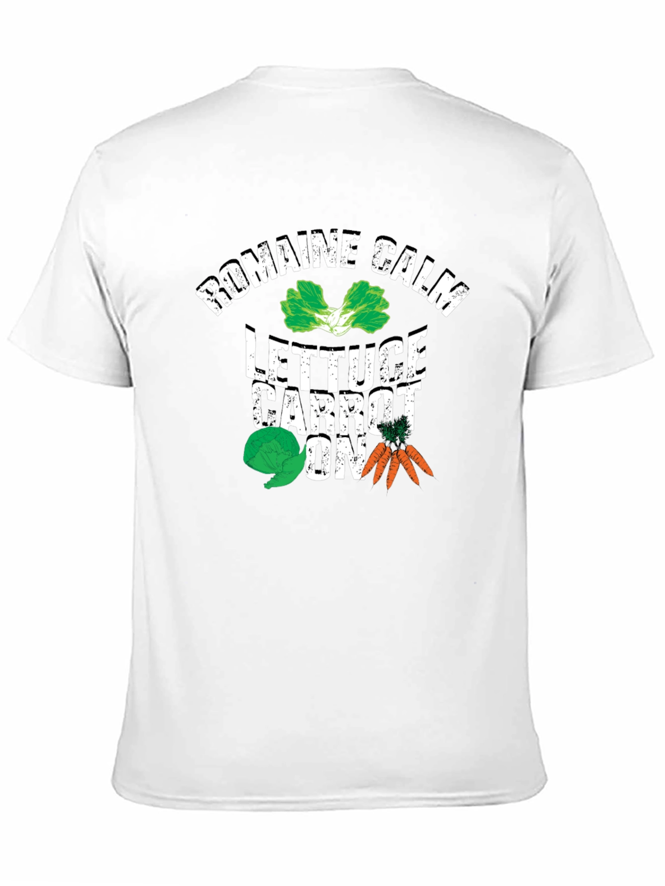 Romaine Calm Lettuce Carrot On Graphic T-Shirt
