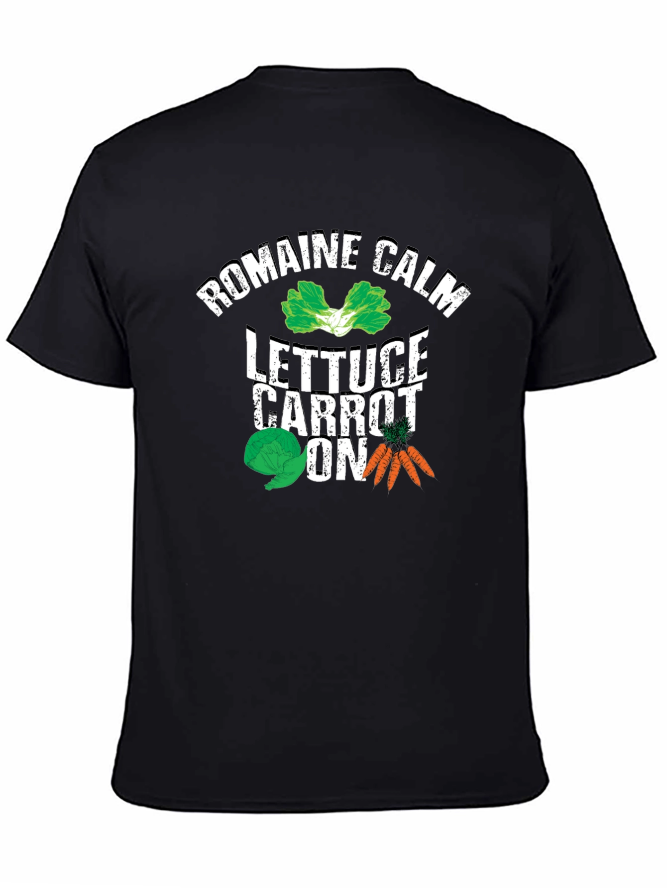 Romaine Calm Lettuce Carrot On Graphic T-Shirt