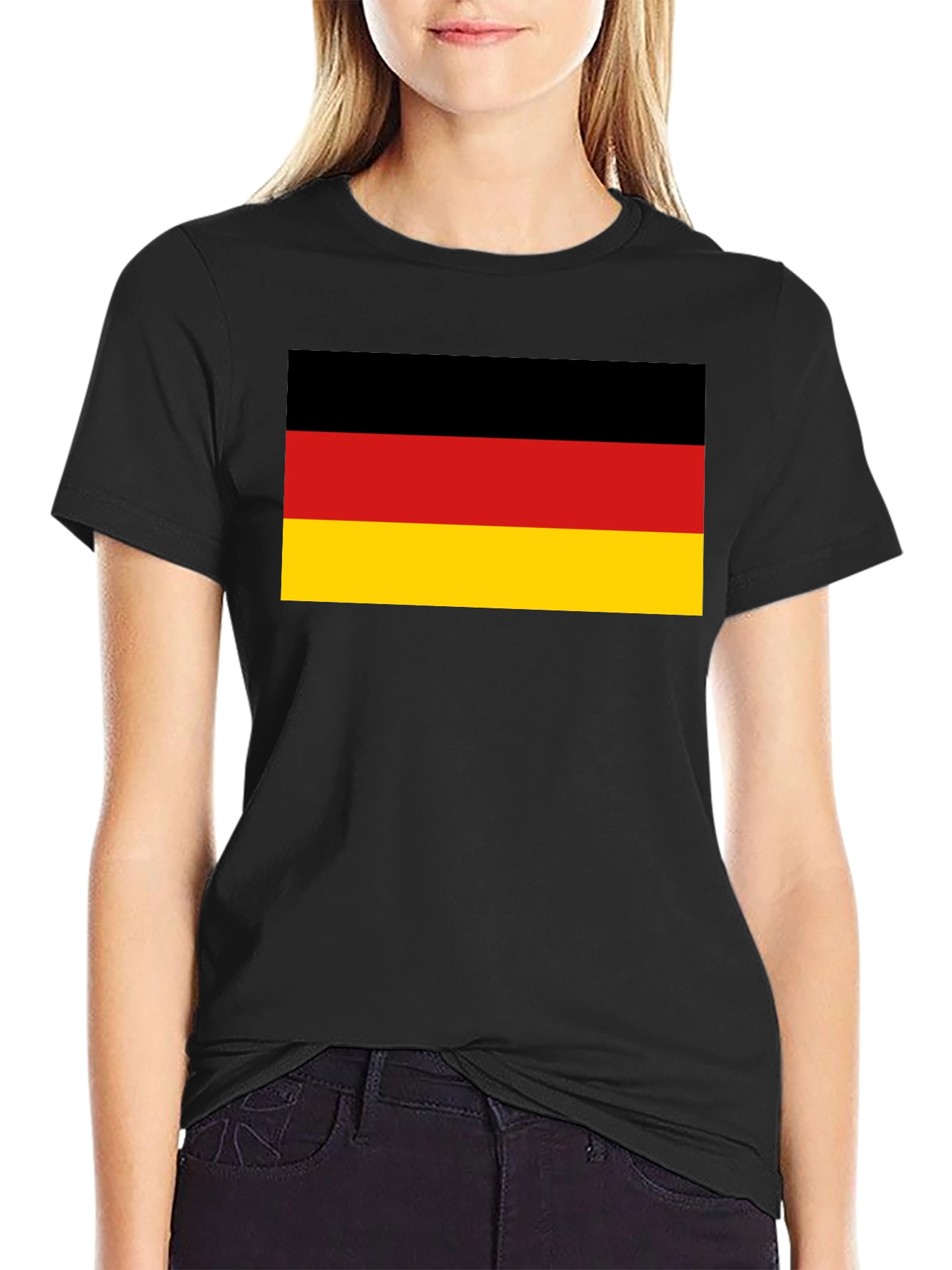 Germany Flag Graphic T-Shirt - Black