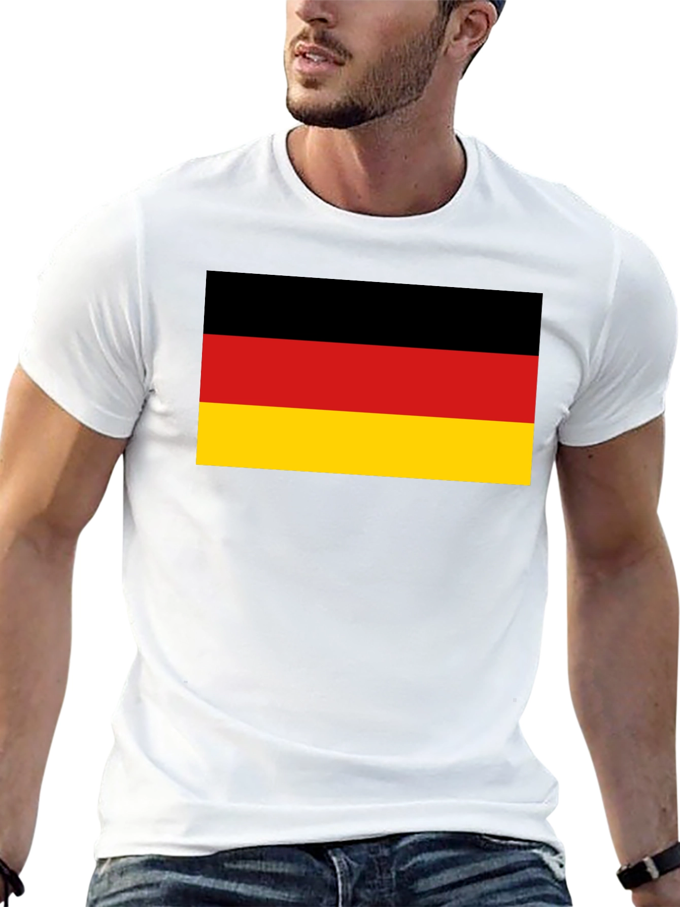 Germany Flag Graphic T-Shirt - Black