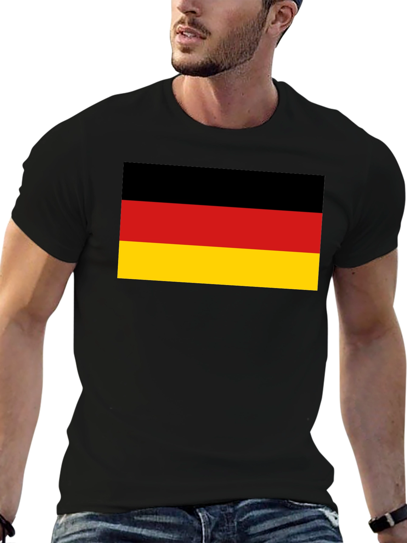 Germany Flag Graphic T-Shirt - Black