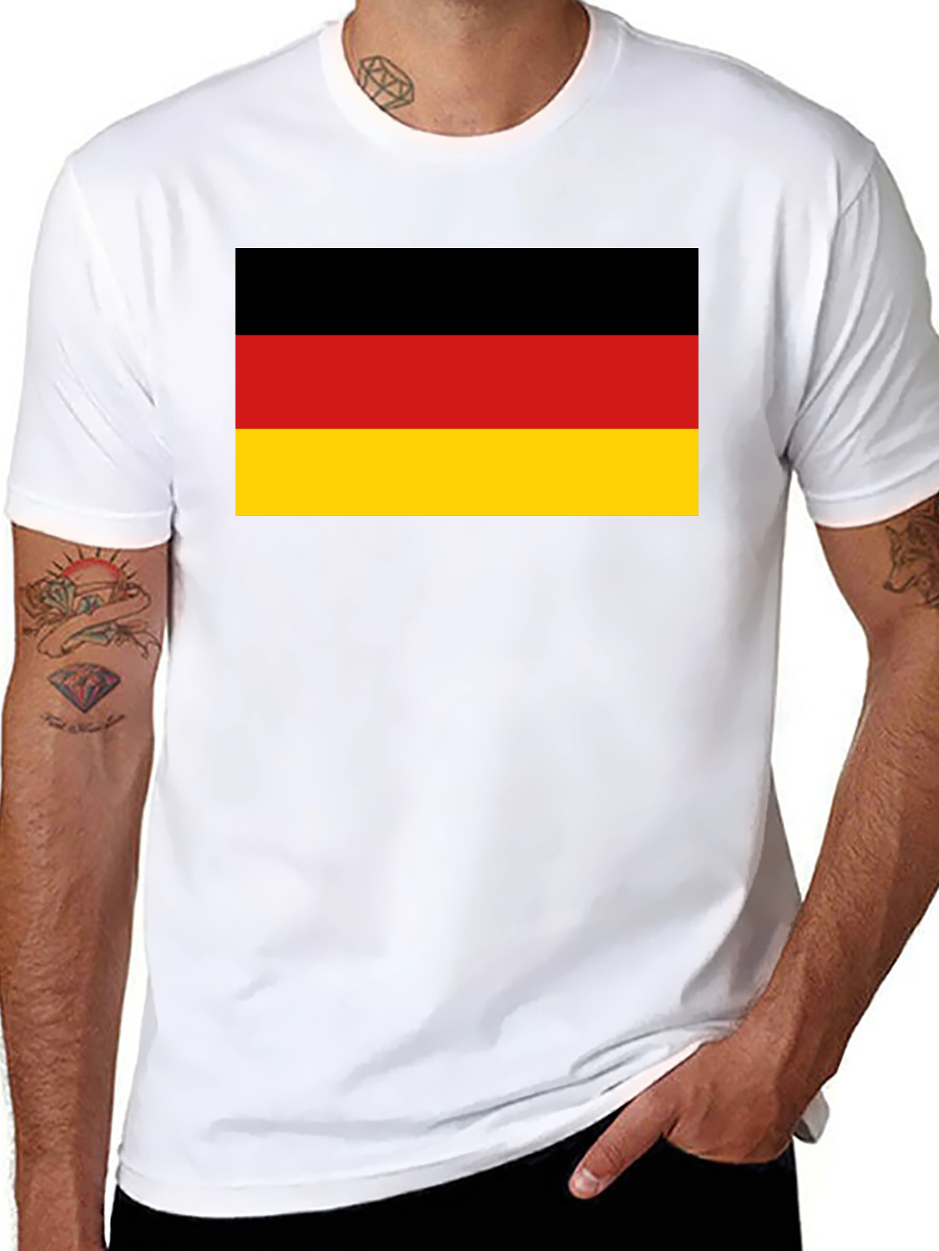 Germany Flag Graphic T-Shirt - Black