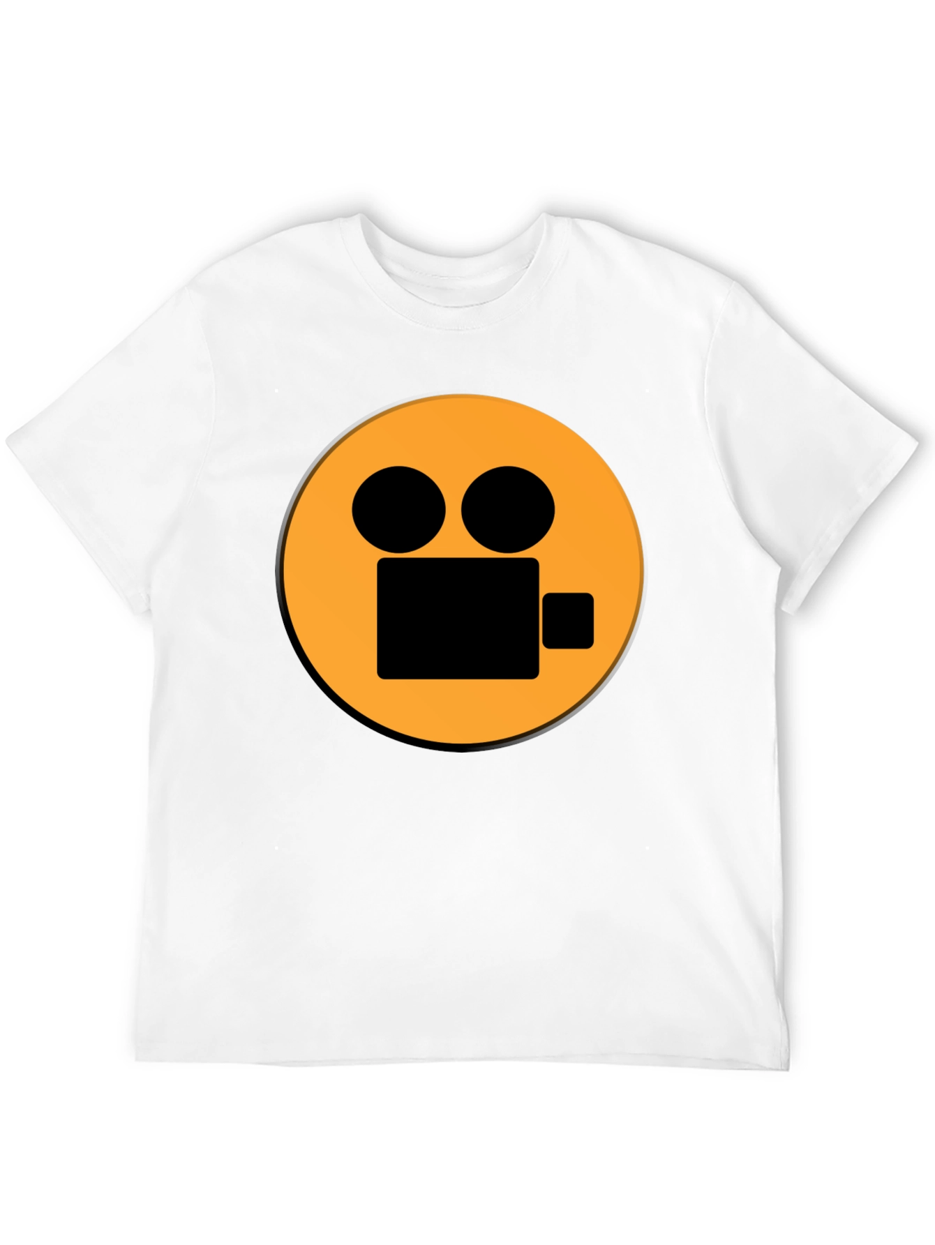 Camera Graphic Black T-Shirt - Movie Lover Tee