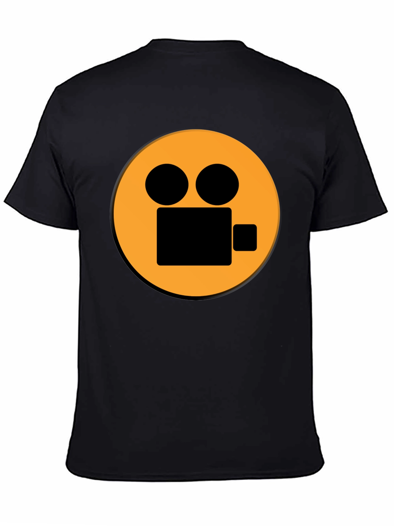 Camera Graphic Black T-Shirt - Movie Lover Tee