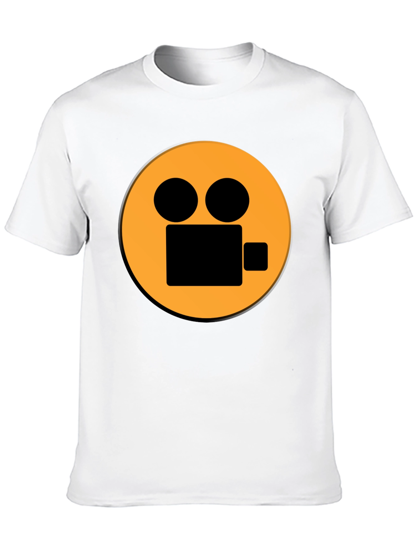 Camera Graphic Black T-Shirt - Movie Lover Tee