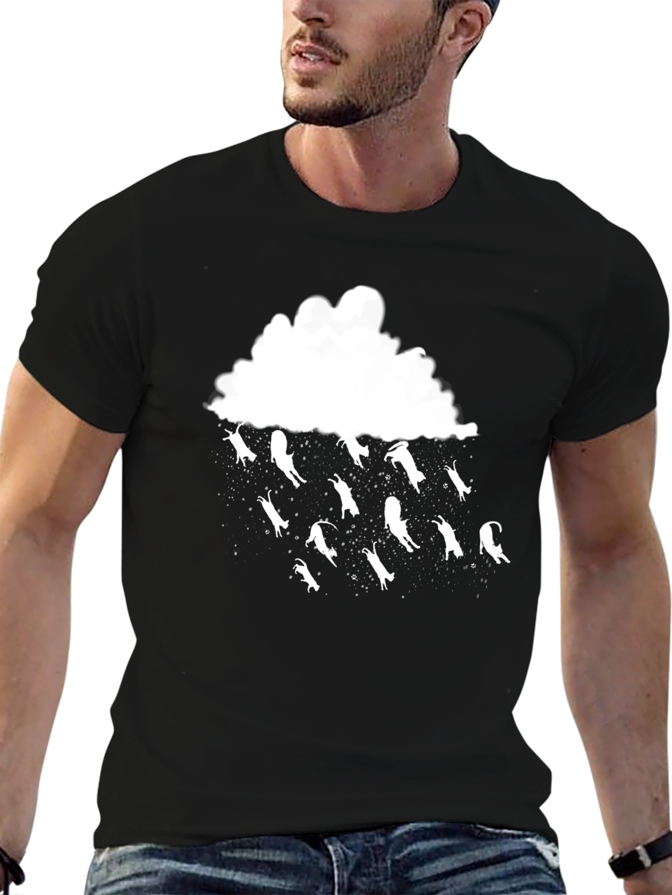 Funny Cats Rain T-Shirt