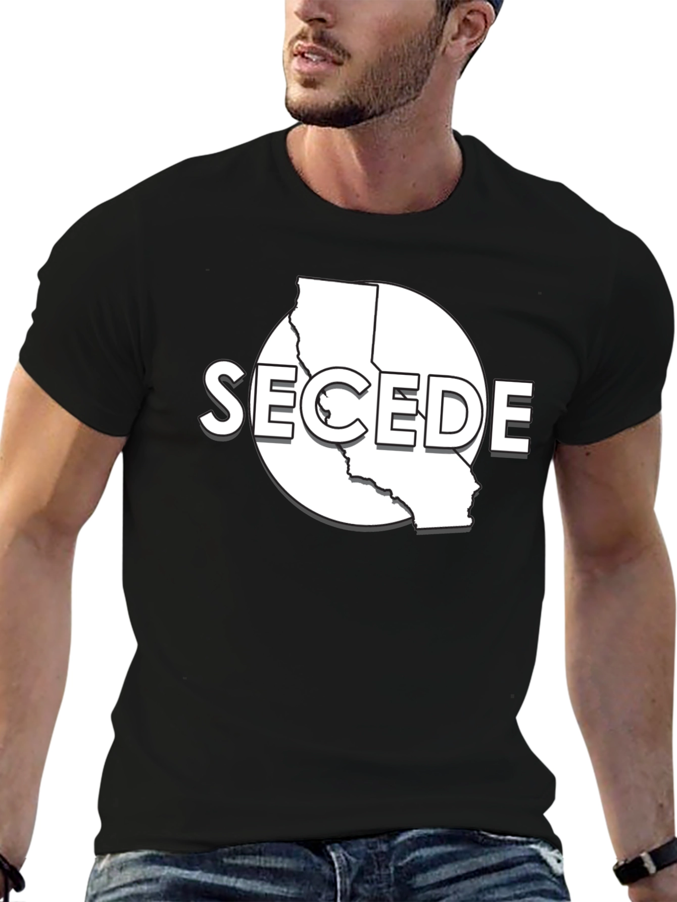 Secede California Graphic T-Shirt - Black
