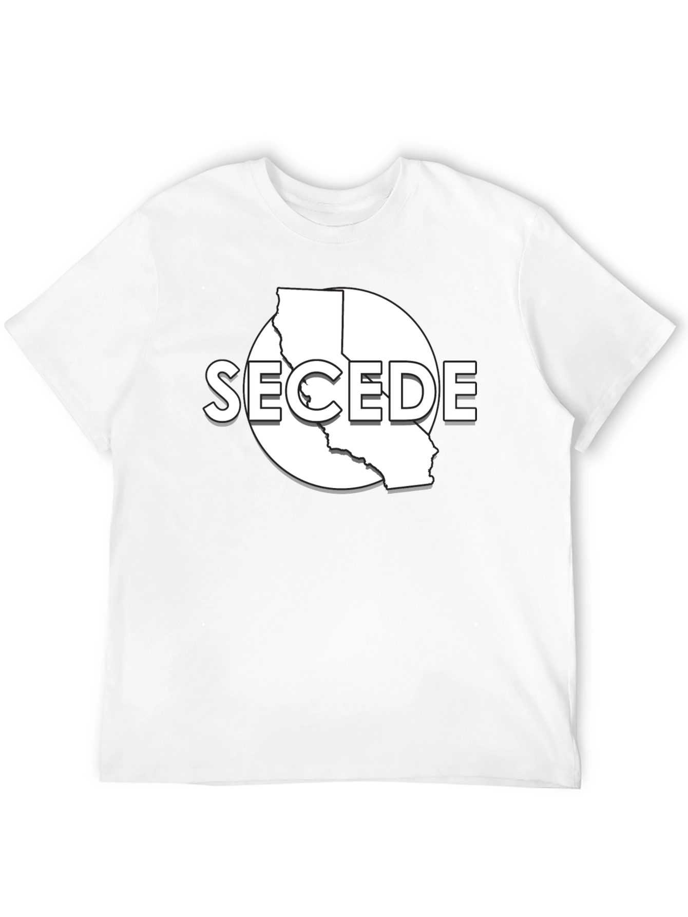 Secede California Graphic T-Shirt - Black
