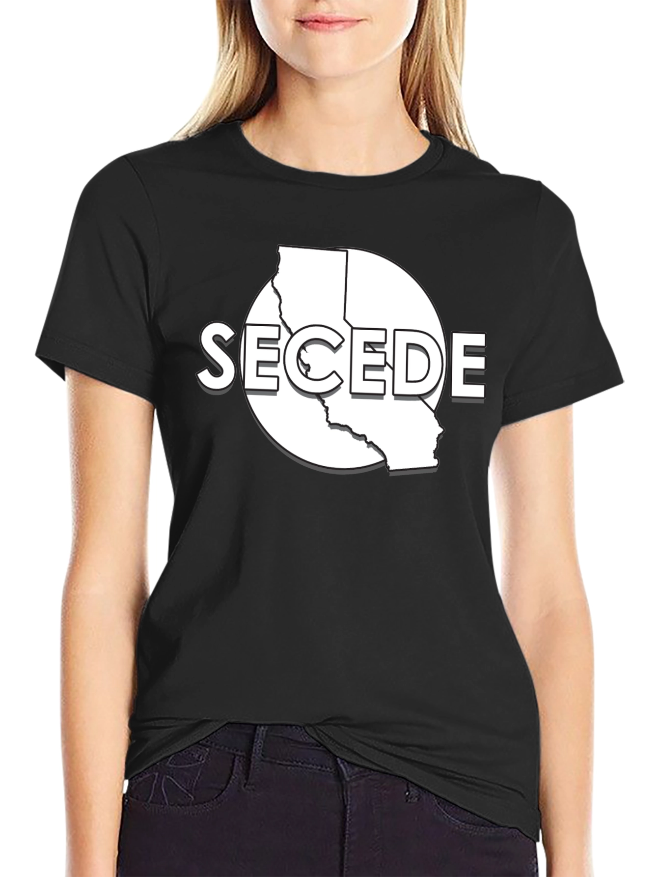 Secede California Graphic T-Shirt - Black
