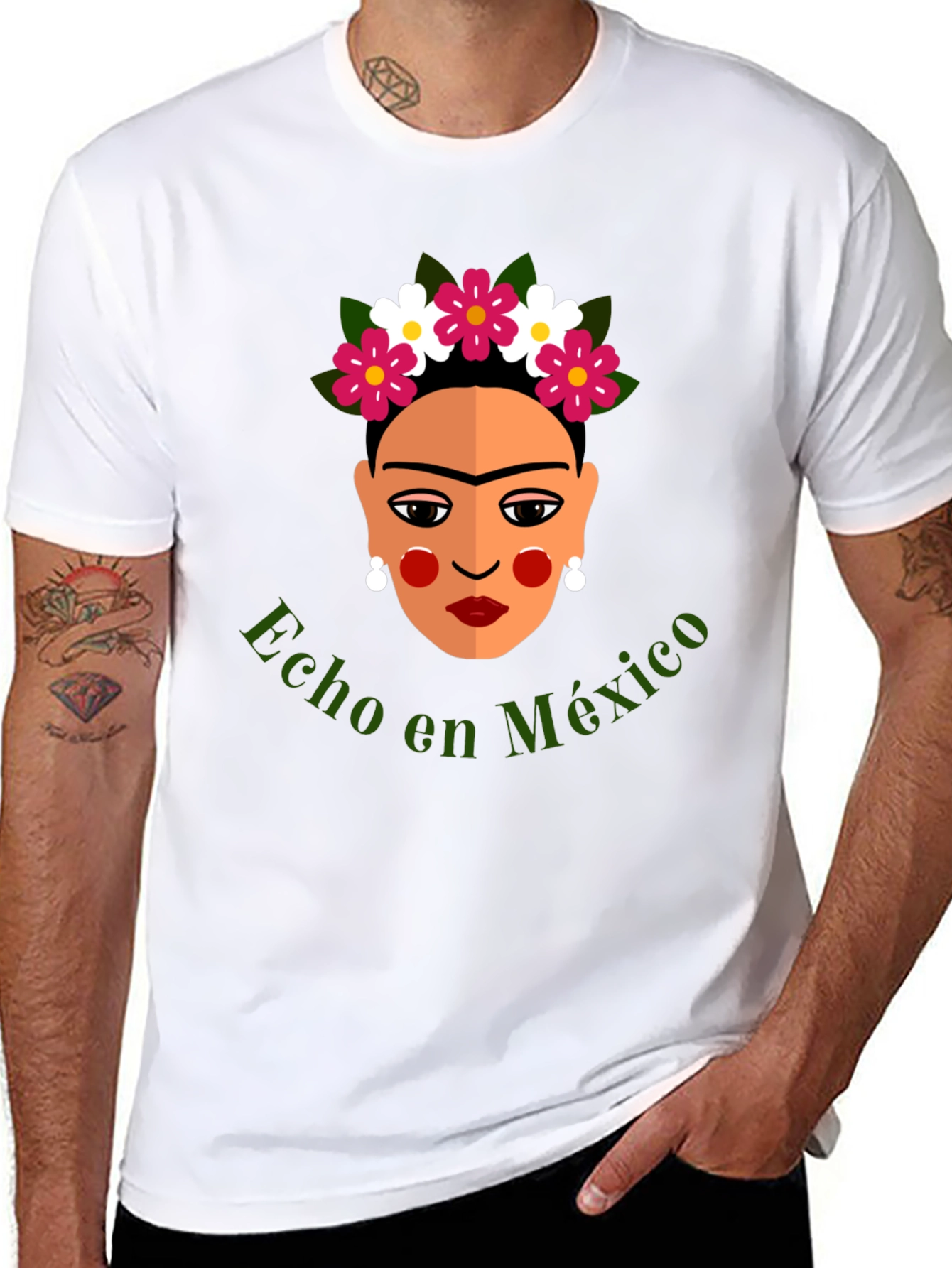 Frida Kahlo Hecho en Mexico Graphic T-Shirt
