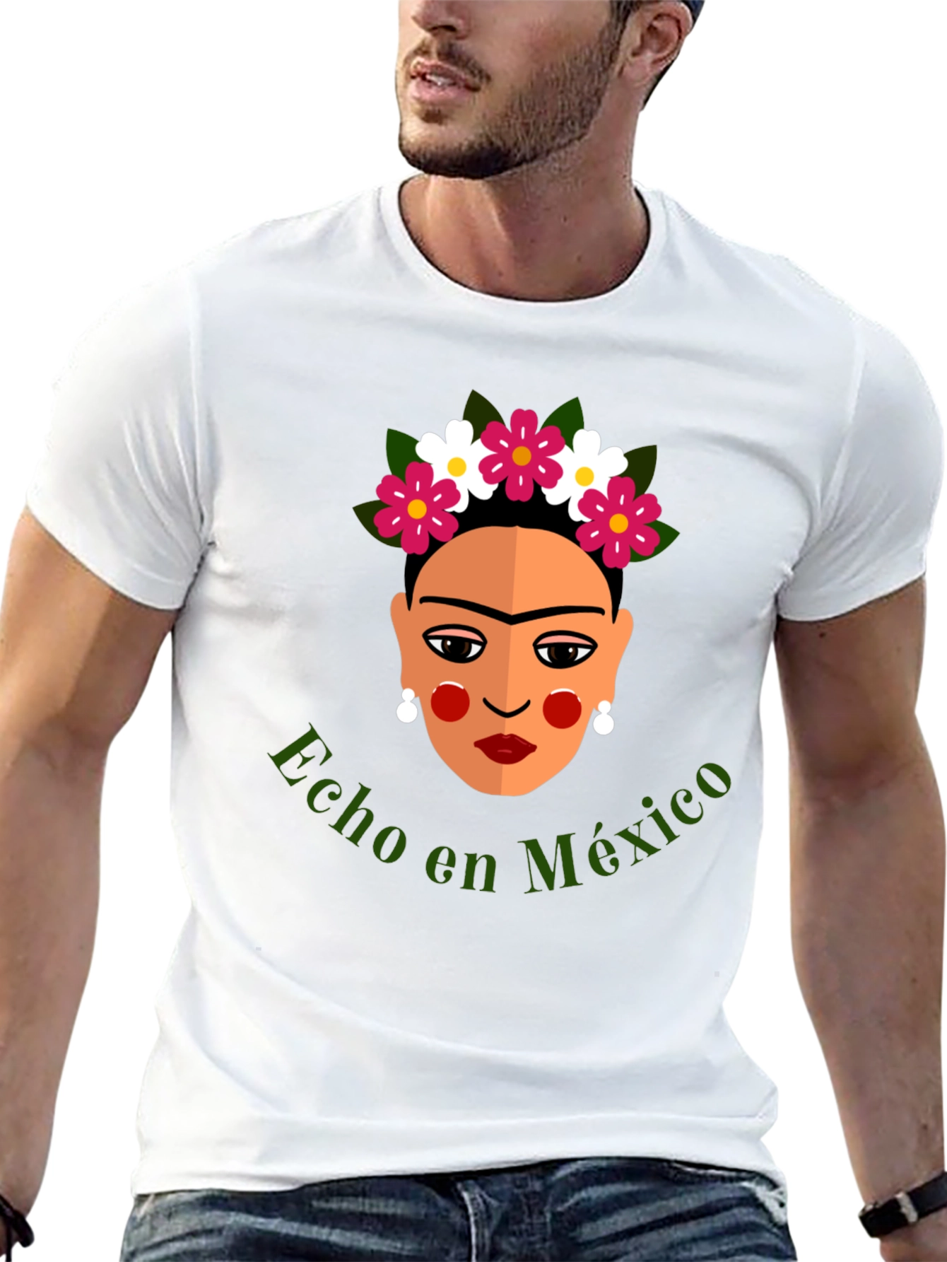 Frida Kahlo Hecho en Mexico Graphic T-Shirt