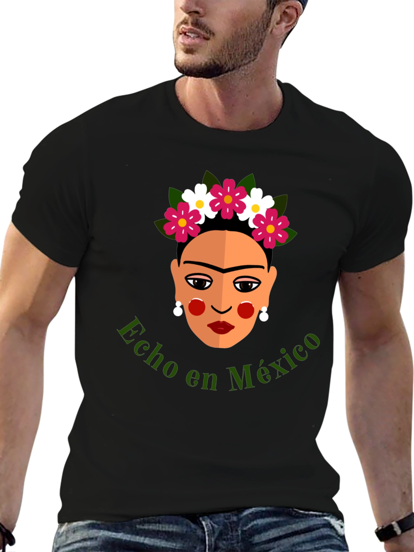 Frida Kahlo Hecho en Mexico Graphic T-Shirt