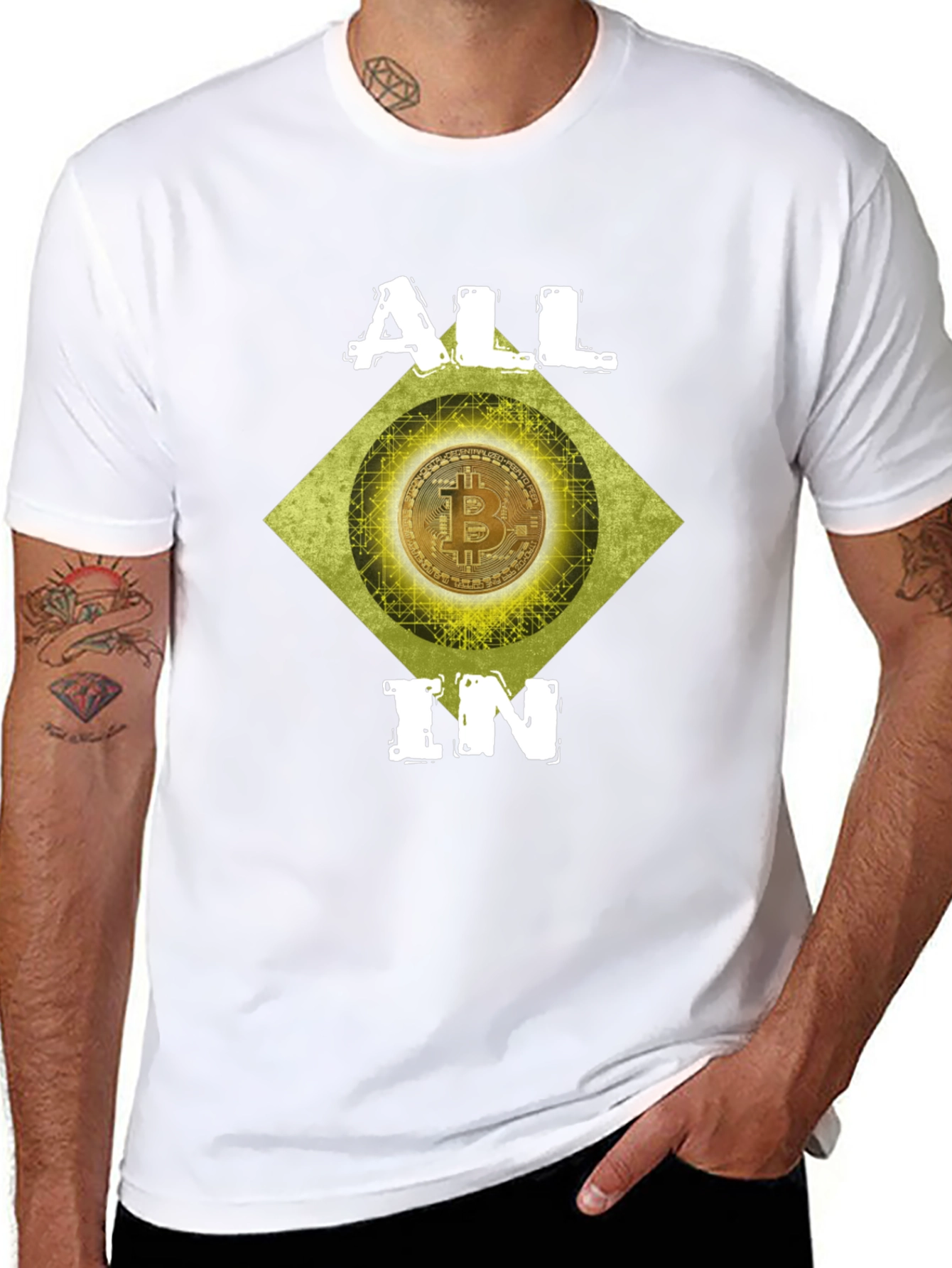 Bitcoin Crypto ALL IN Graphic Tee