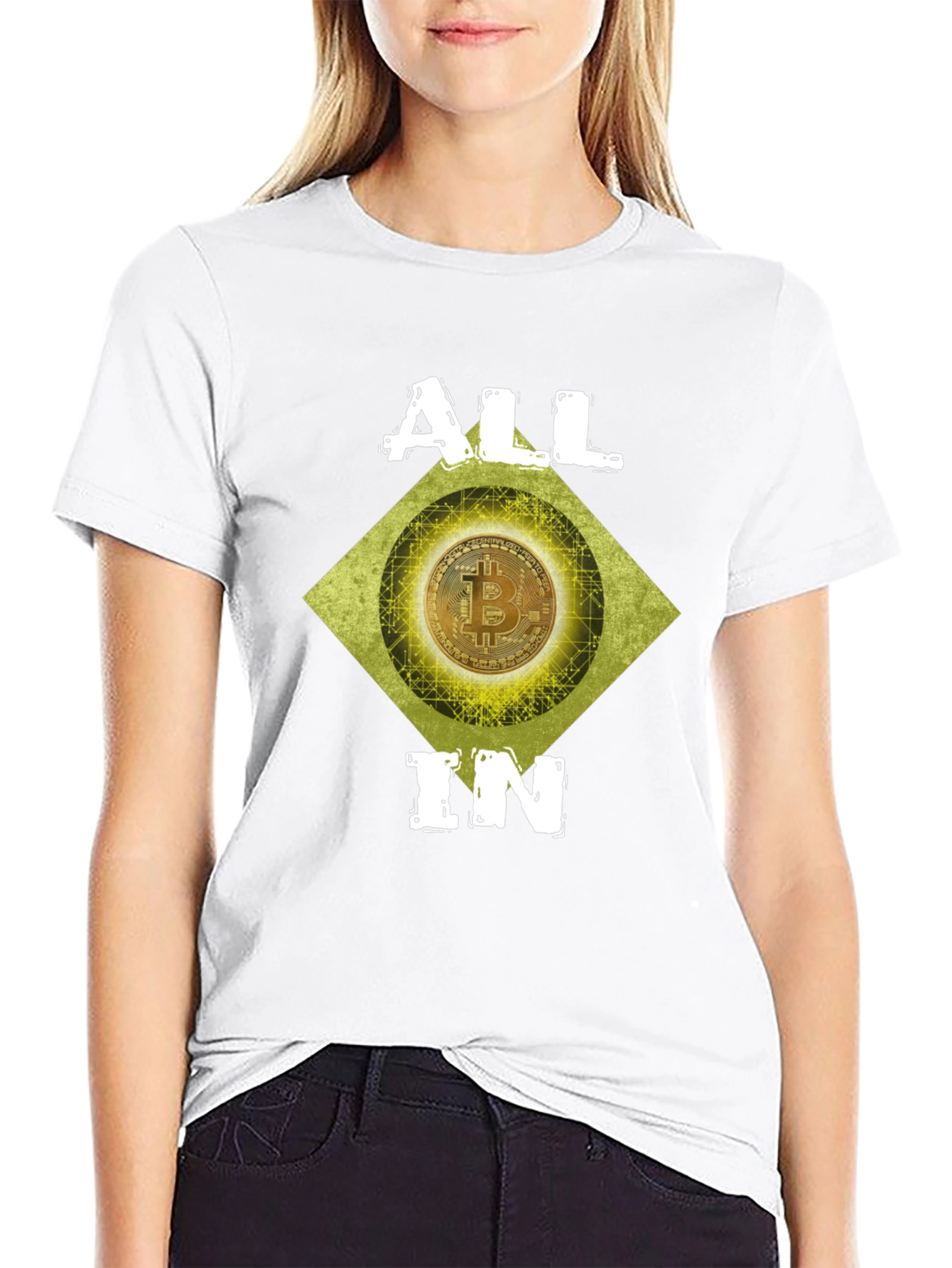 Bitcoin Crypto ALL IN Graphic Tee