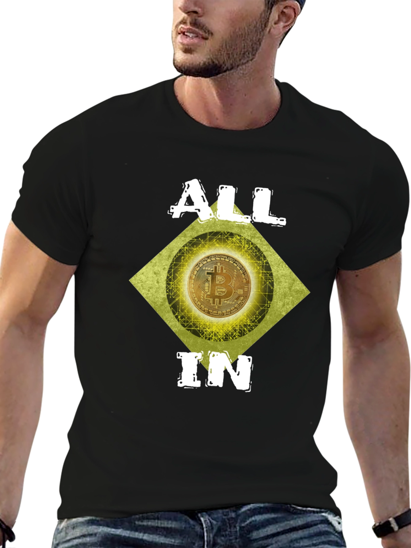 Bitcoin Crypto ALL IN Graphic Tee