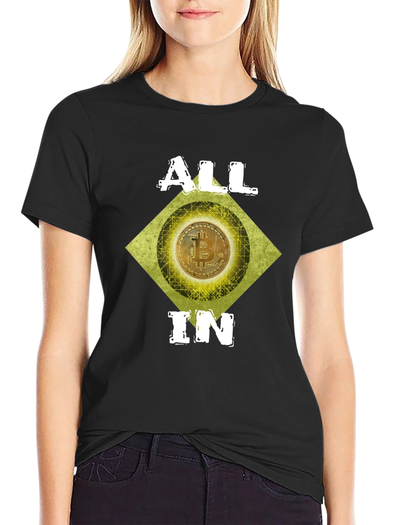 Bitcoin Crypto ALL IN Graphic Tee