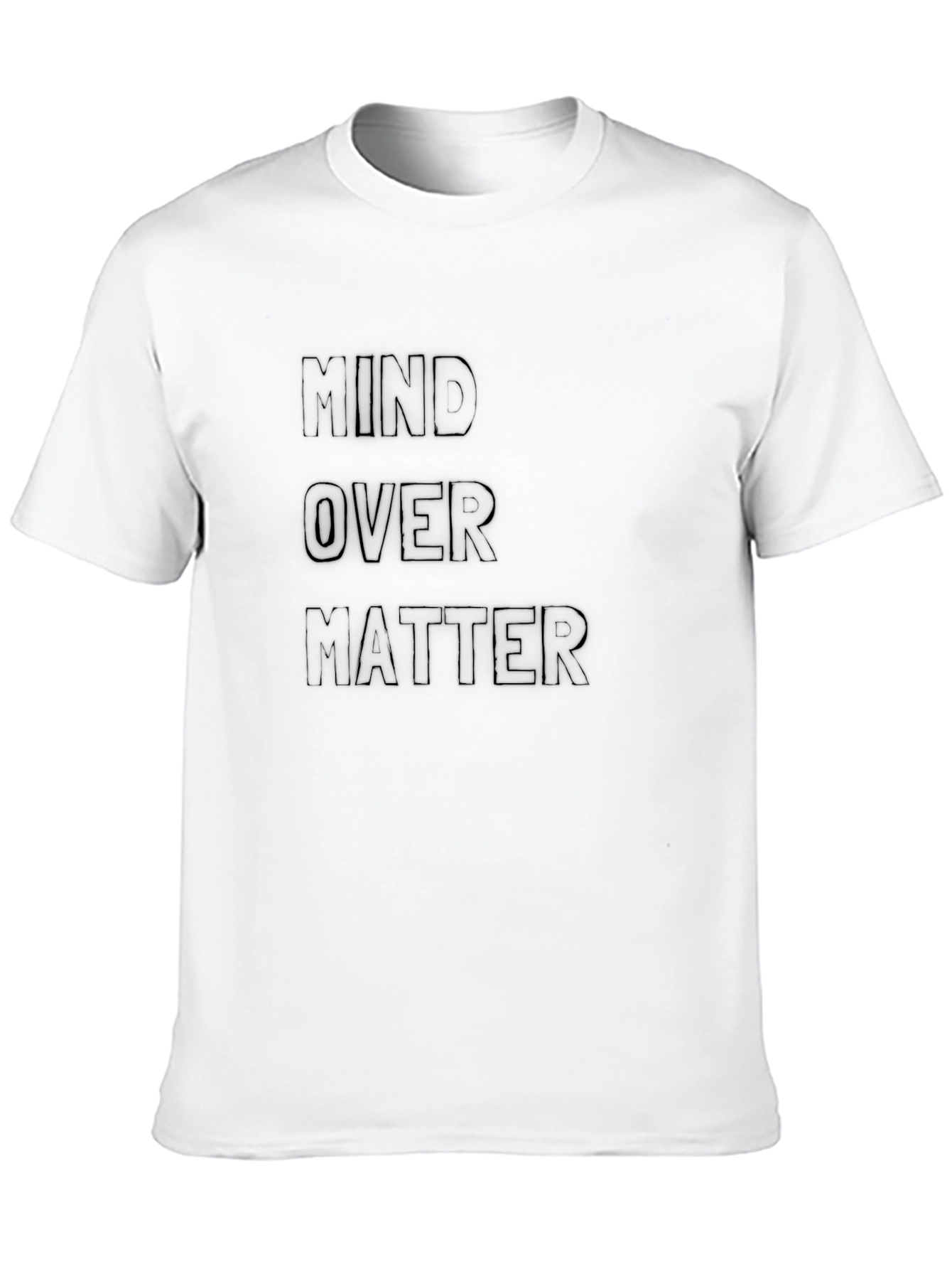 Mind Over Matter Graphic Black Tee