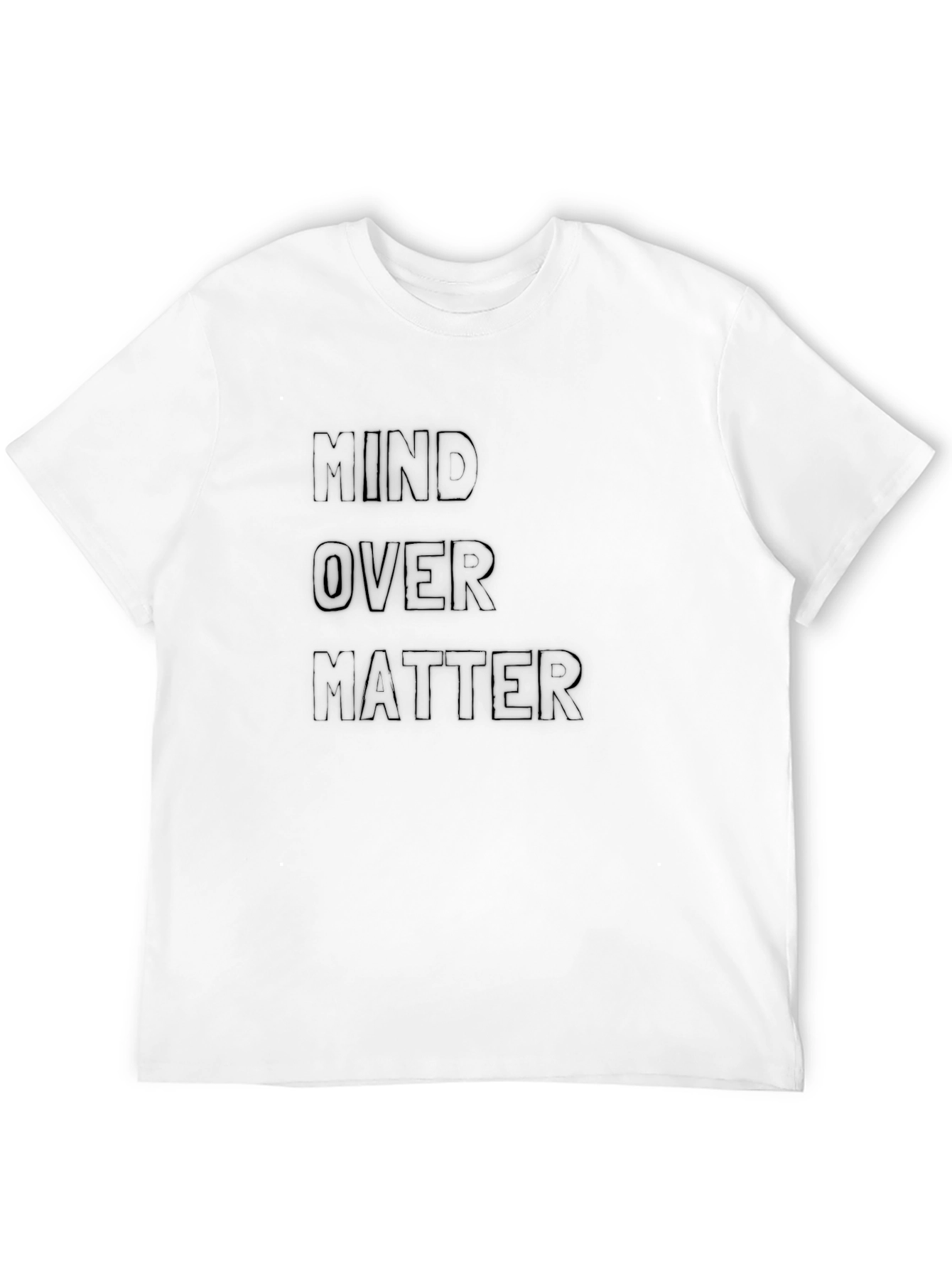 Mind Over Matter Graphic Black Tee