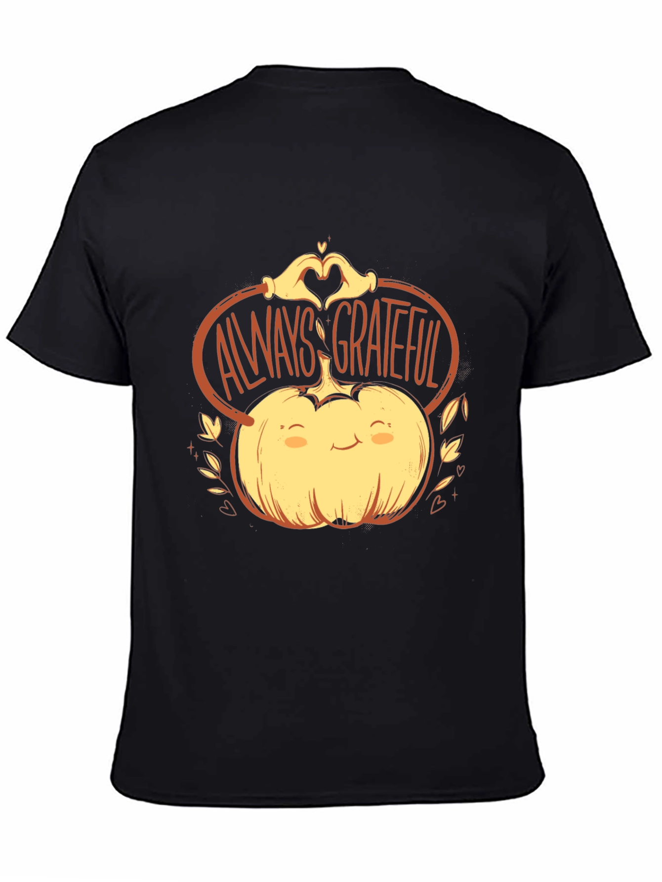 Always Grateful Pumpkin Graphic Tee - Thanksgiving