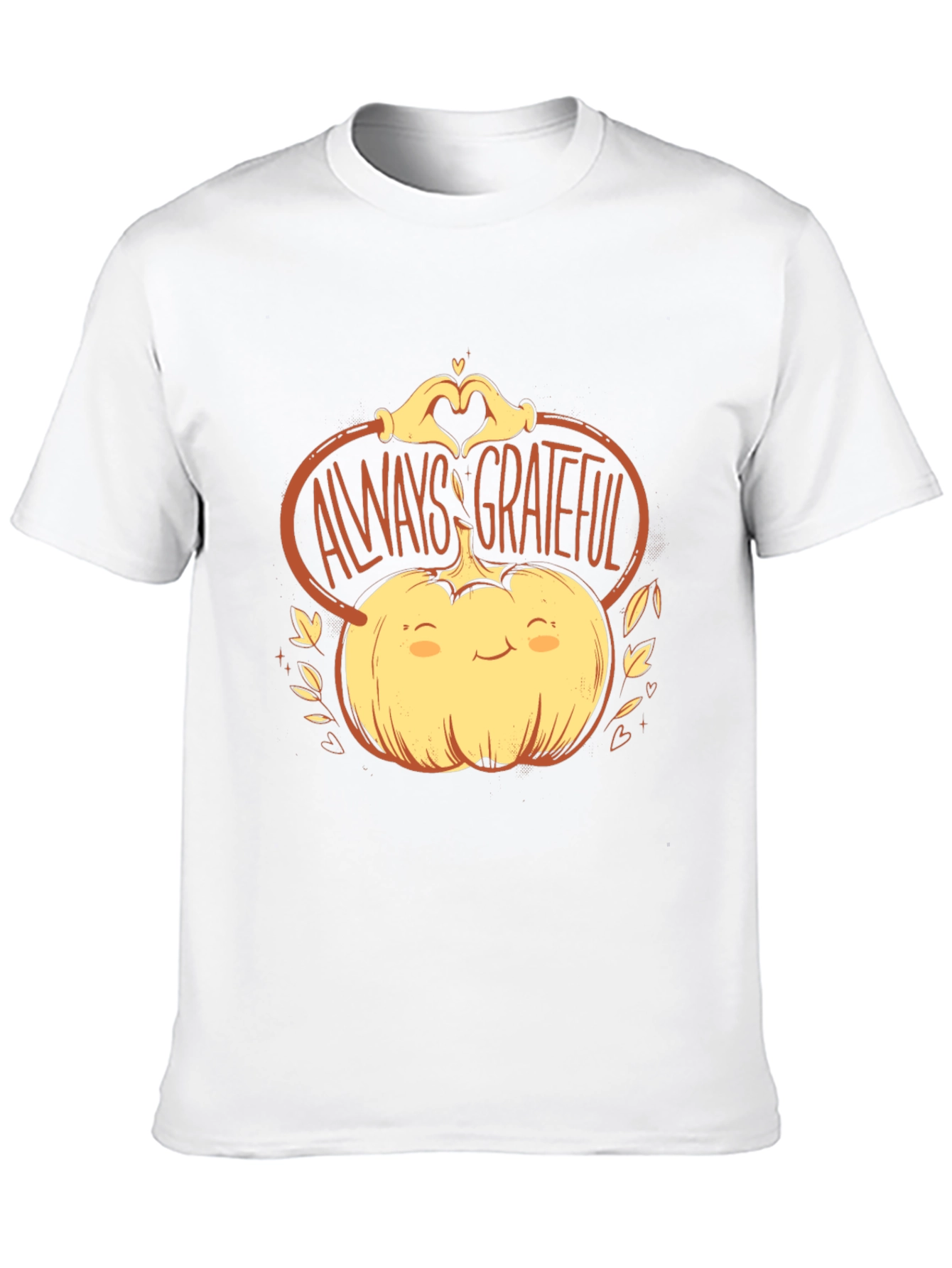 Always Grateful Pumpkin Graphic Tee - Thanksgiving
