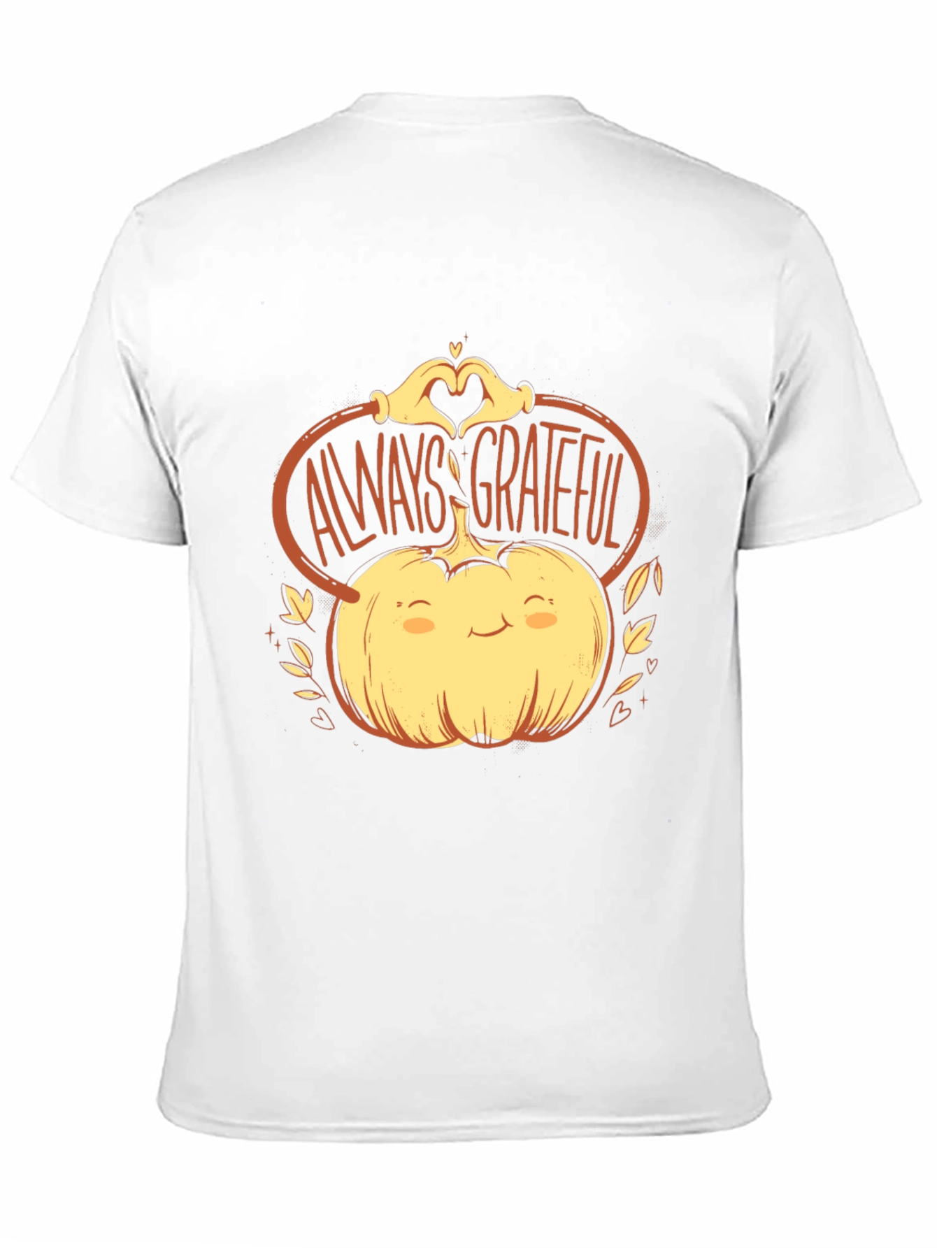 Always Grateful Pumpkin Graphic Tee - Thanksgiving